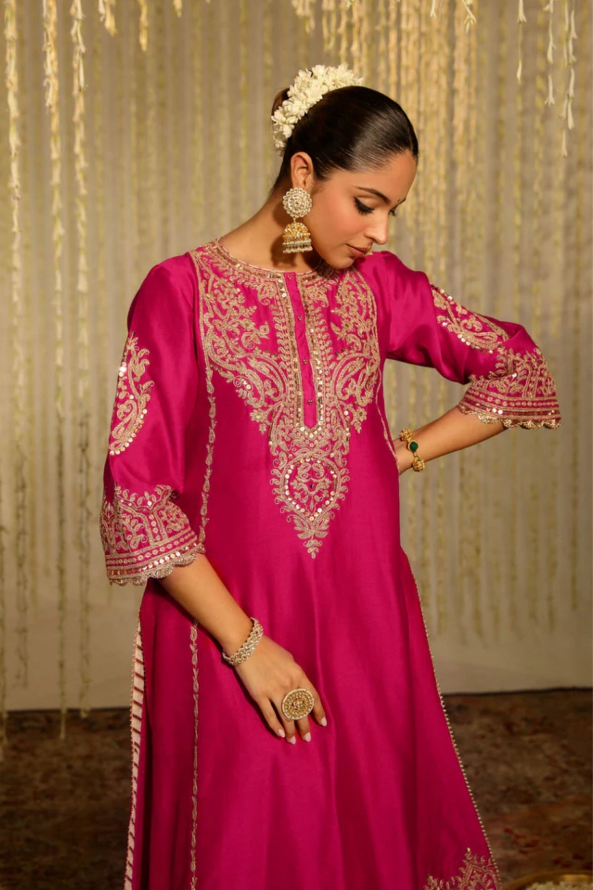 Mahika Hotpink Palazzo Set