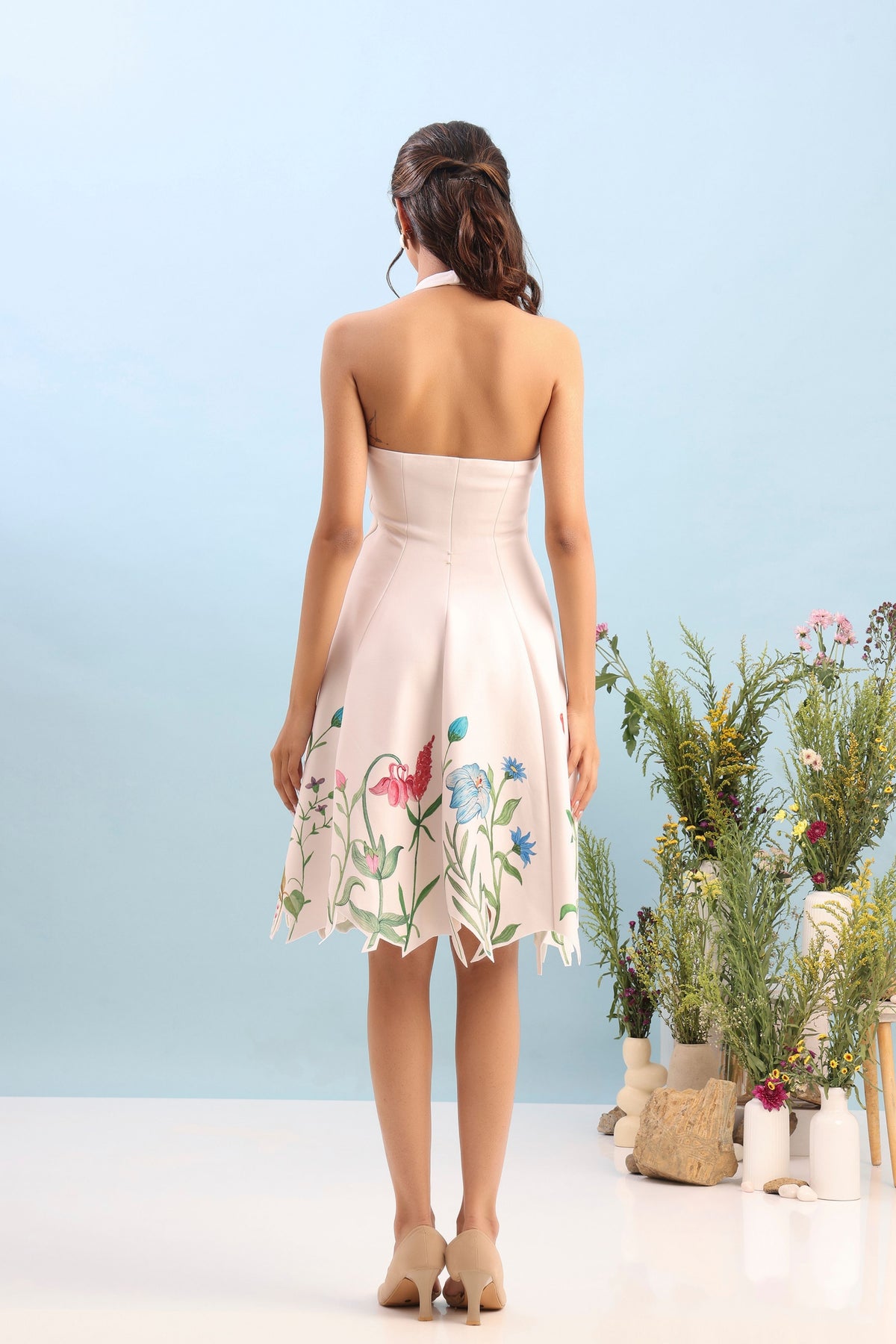 Short Floral Printed Dress