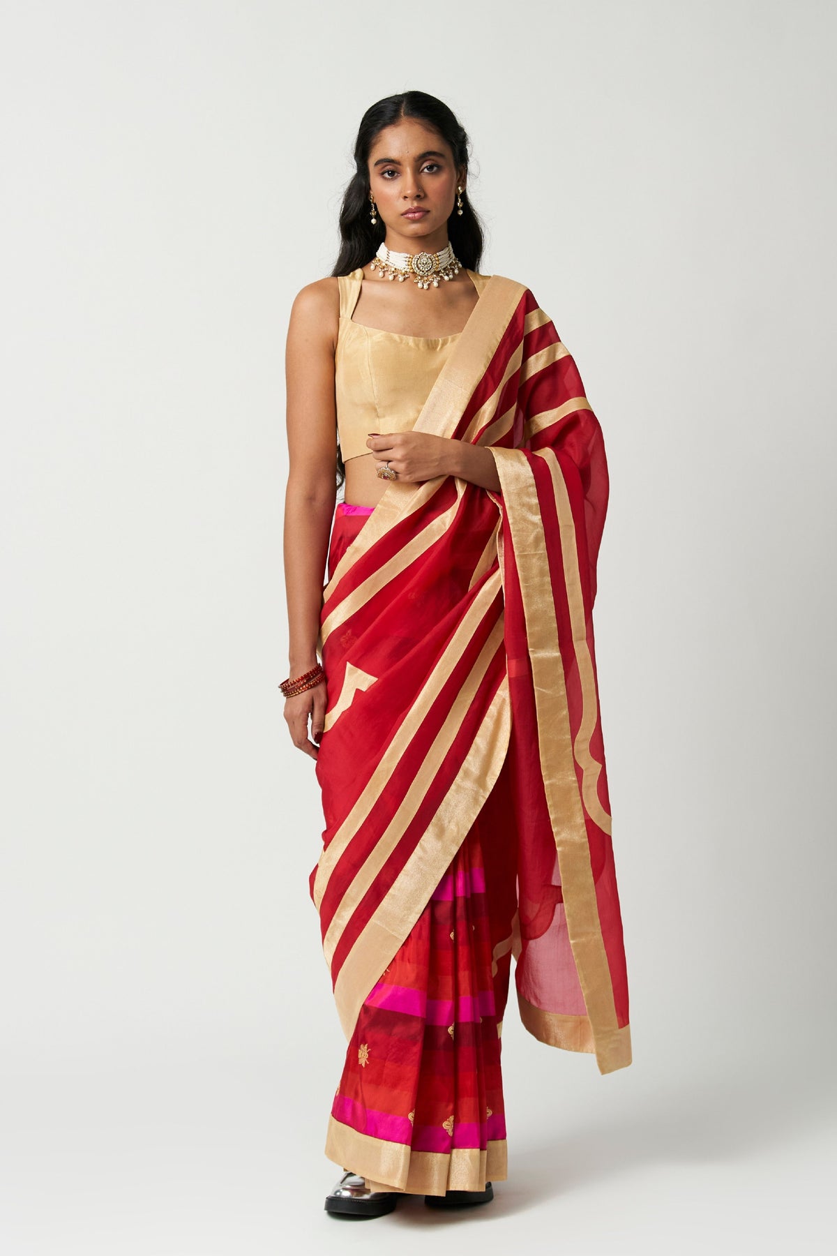 Ruby Mehrabiya Saree