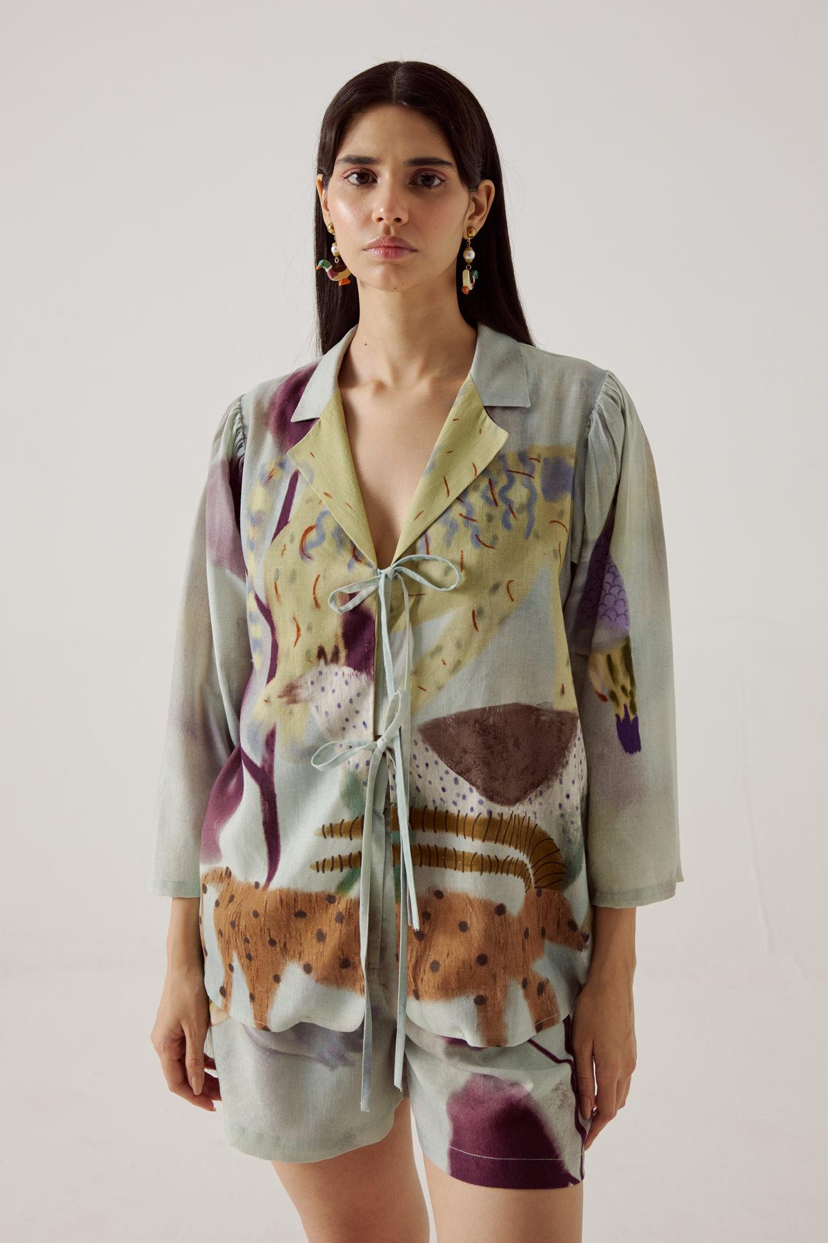 Mirage front tie shirt