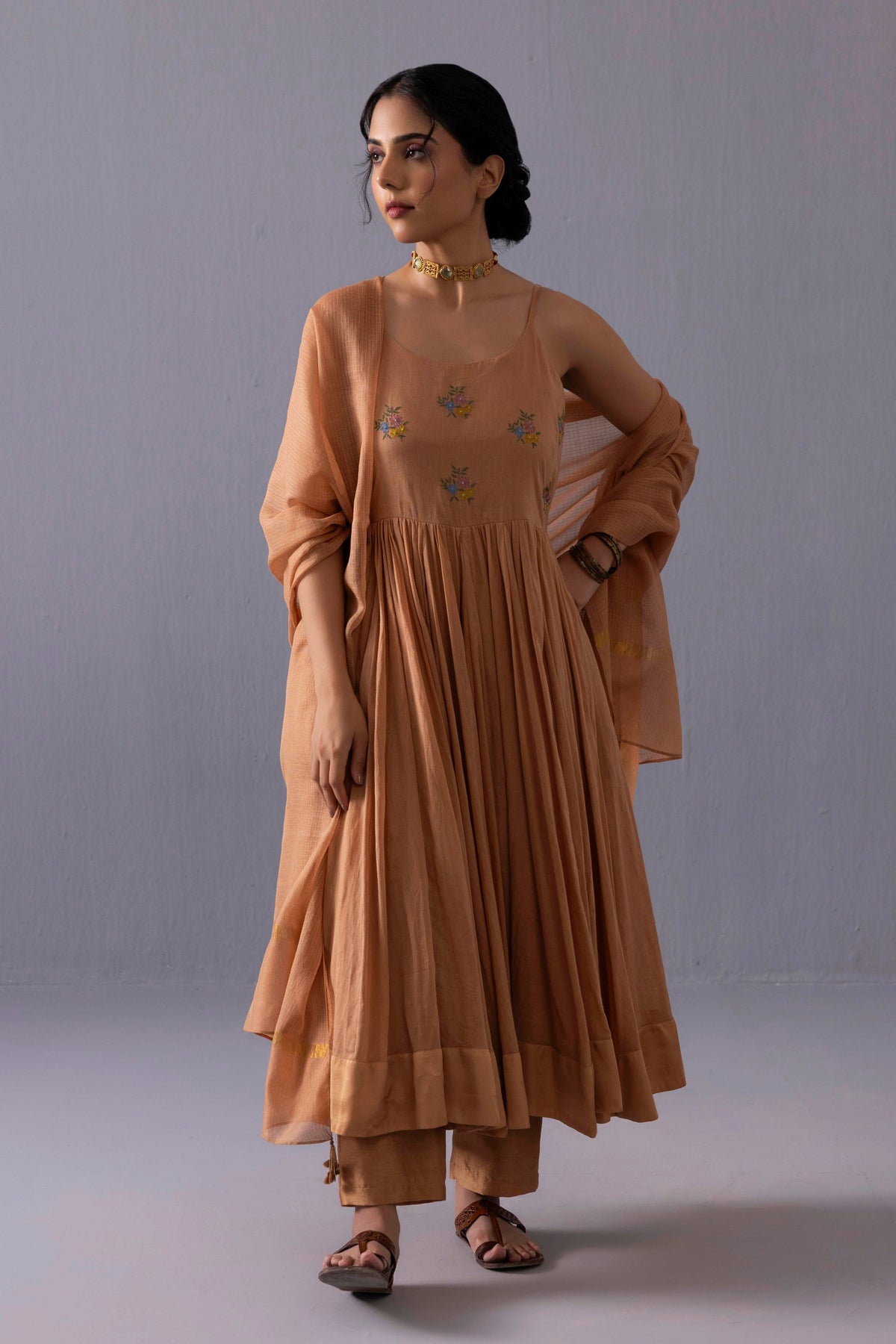 Mira Orange Kurta Set