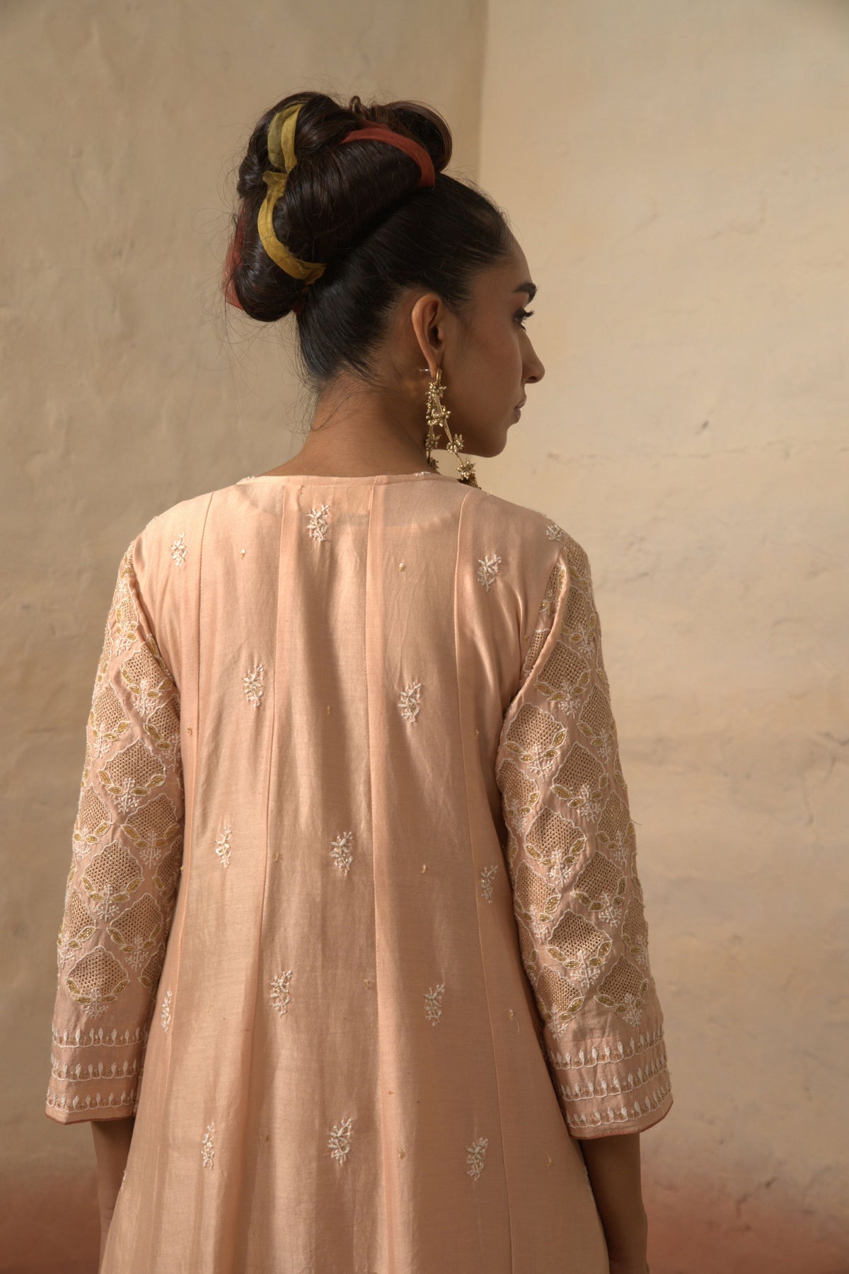 Chanderi Kalidar Set