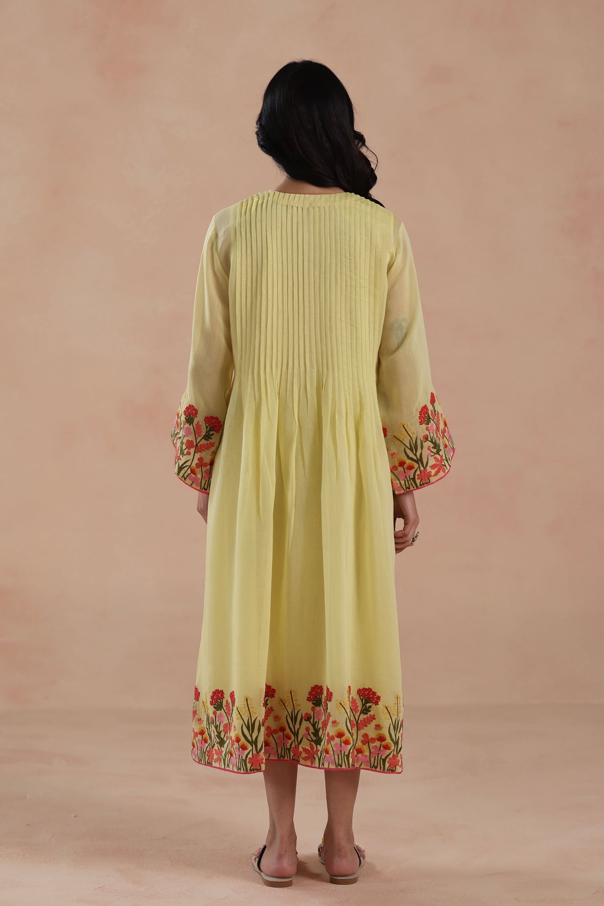 Swara Lemon Kurta Dress