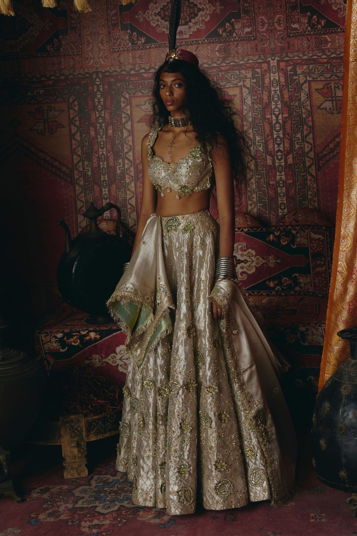 Pearl Gold Lehenga Set