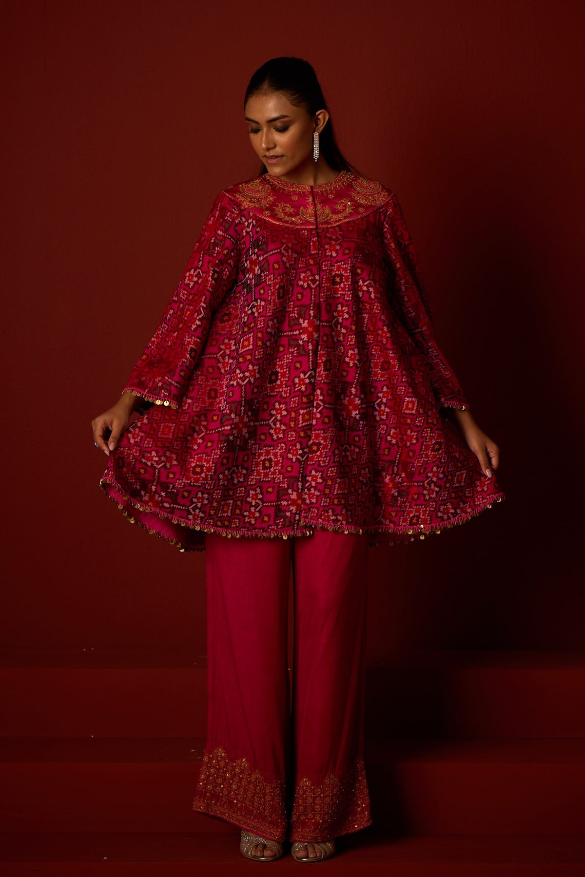 Patola Marodi Anarkali Tunic Set