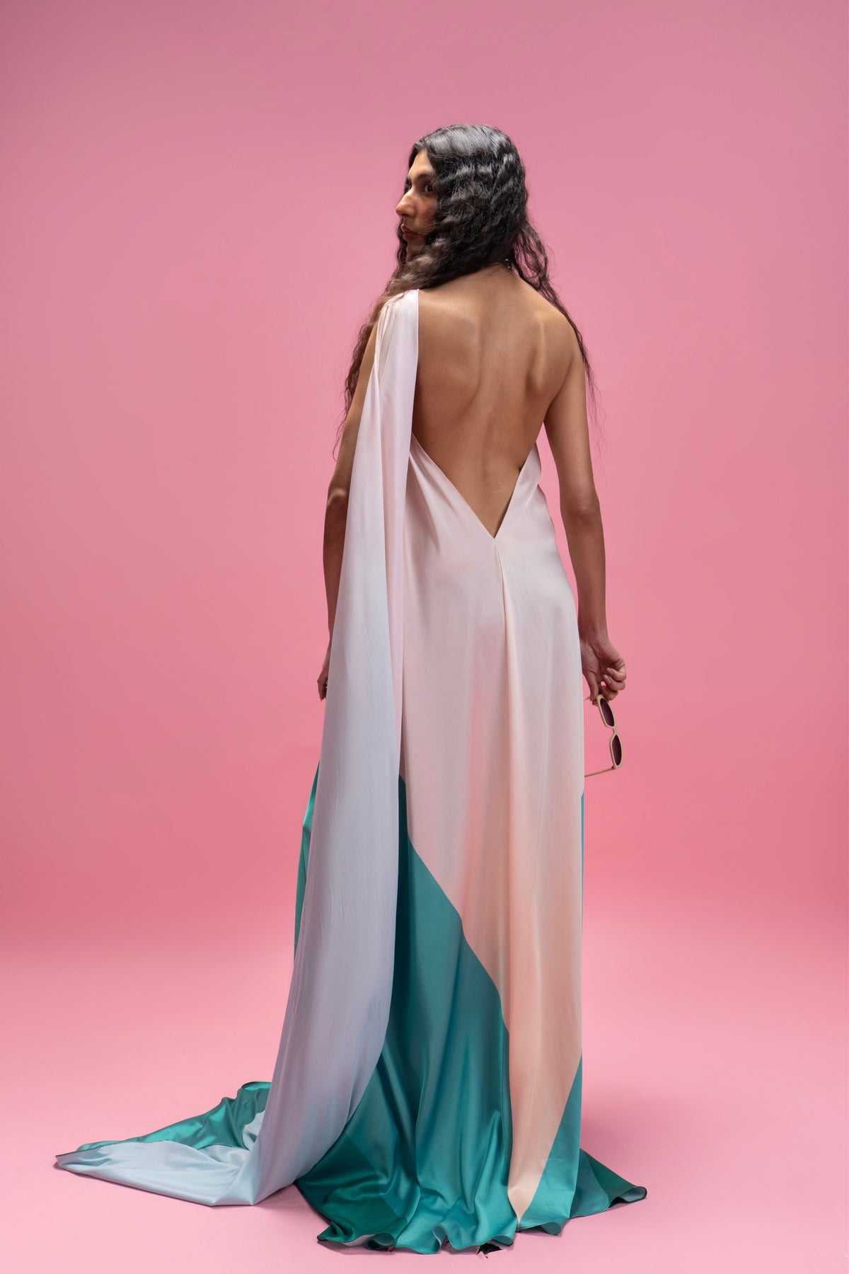 Green Montage Maxi Dress