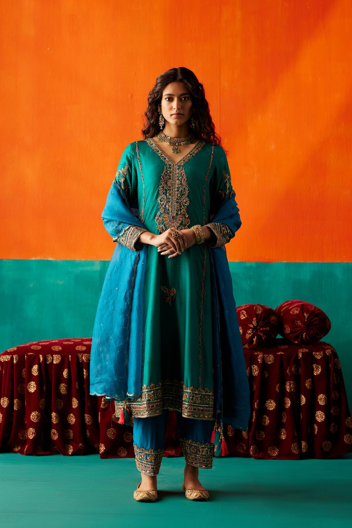 Castleton Green Kurta Set