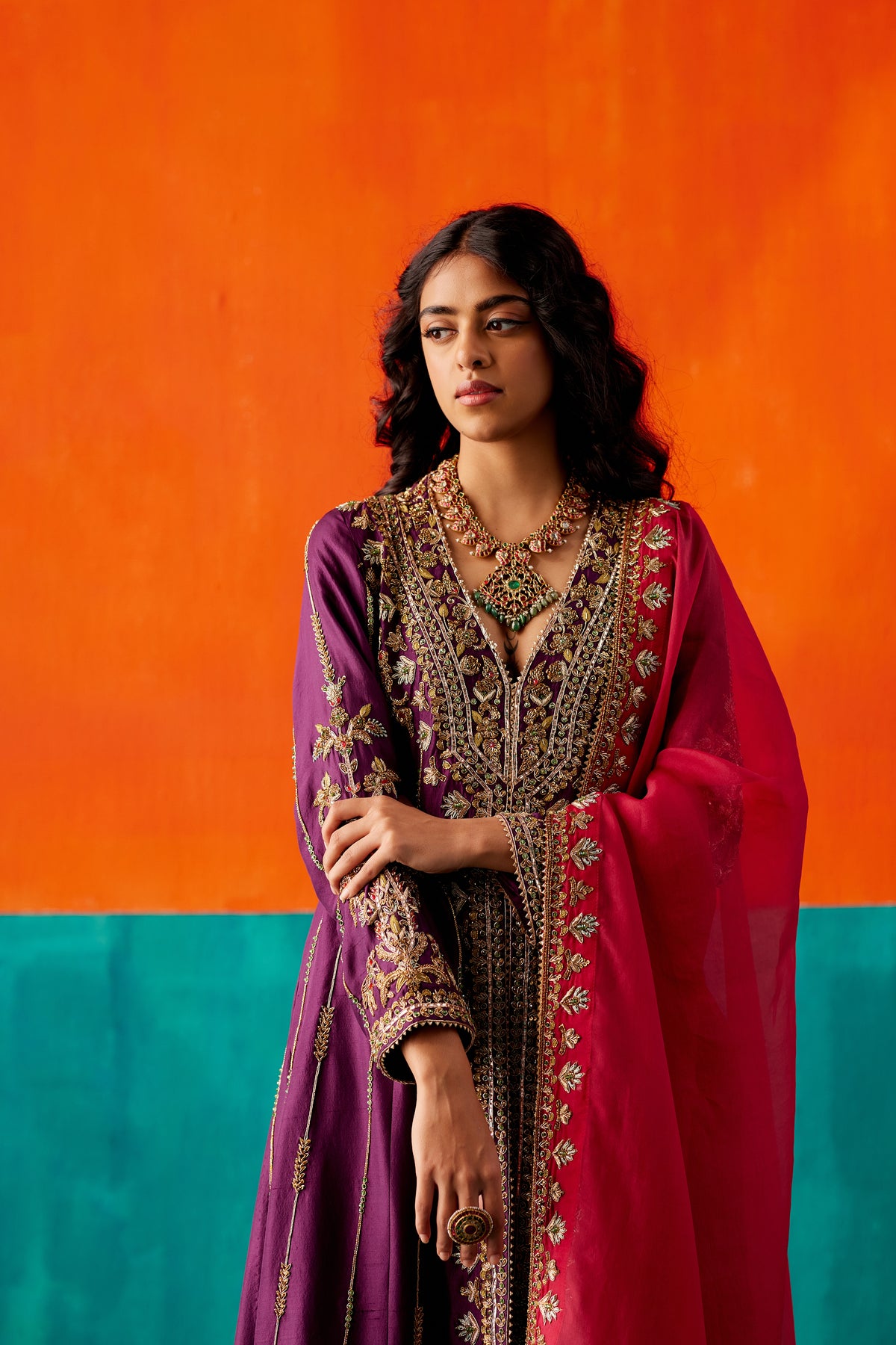 Deep Wine Kurta Set