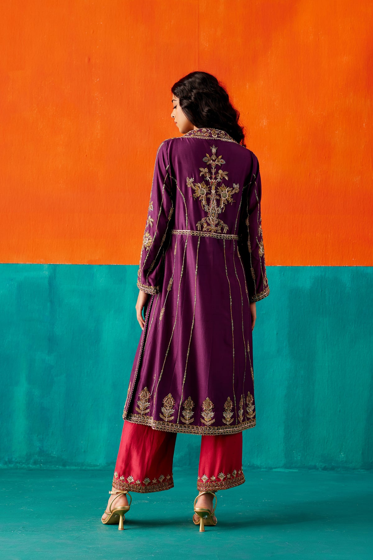 Deep Wine Kurta Set
