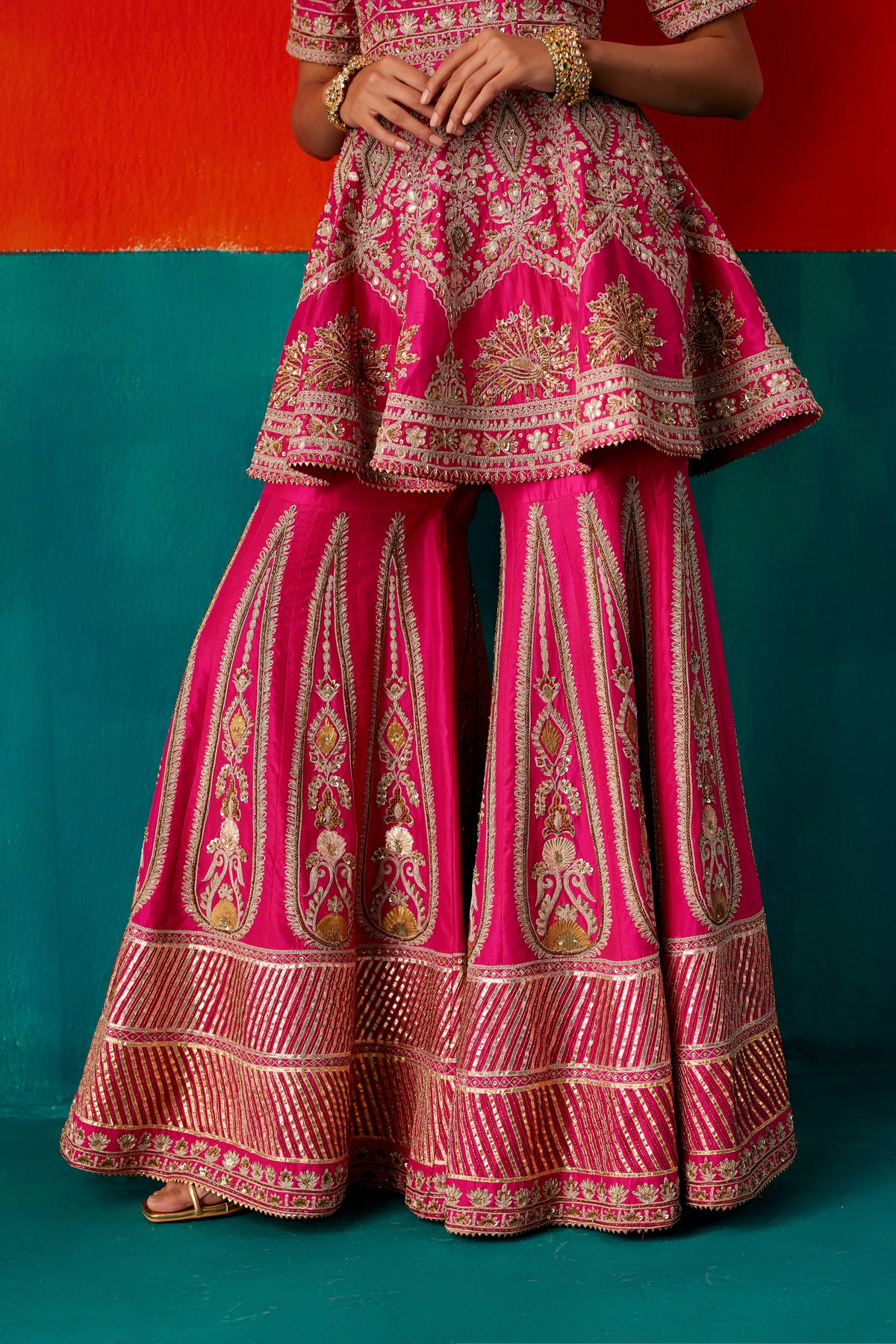 Fuschia Sharara Set