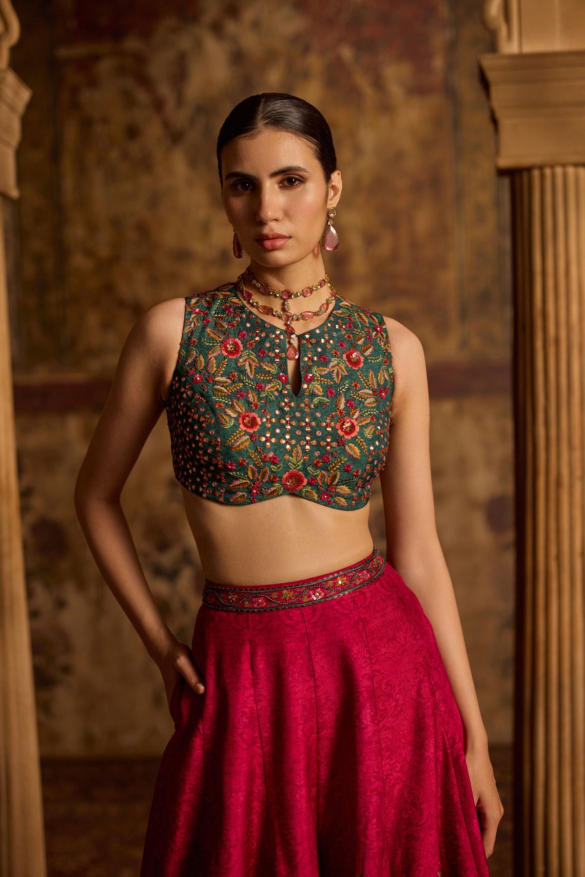 Amyha Pink Sharara Set