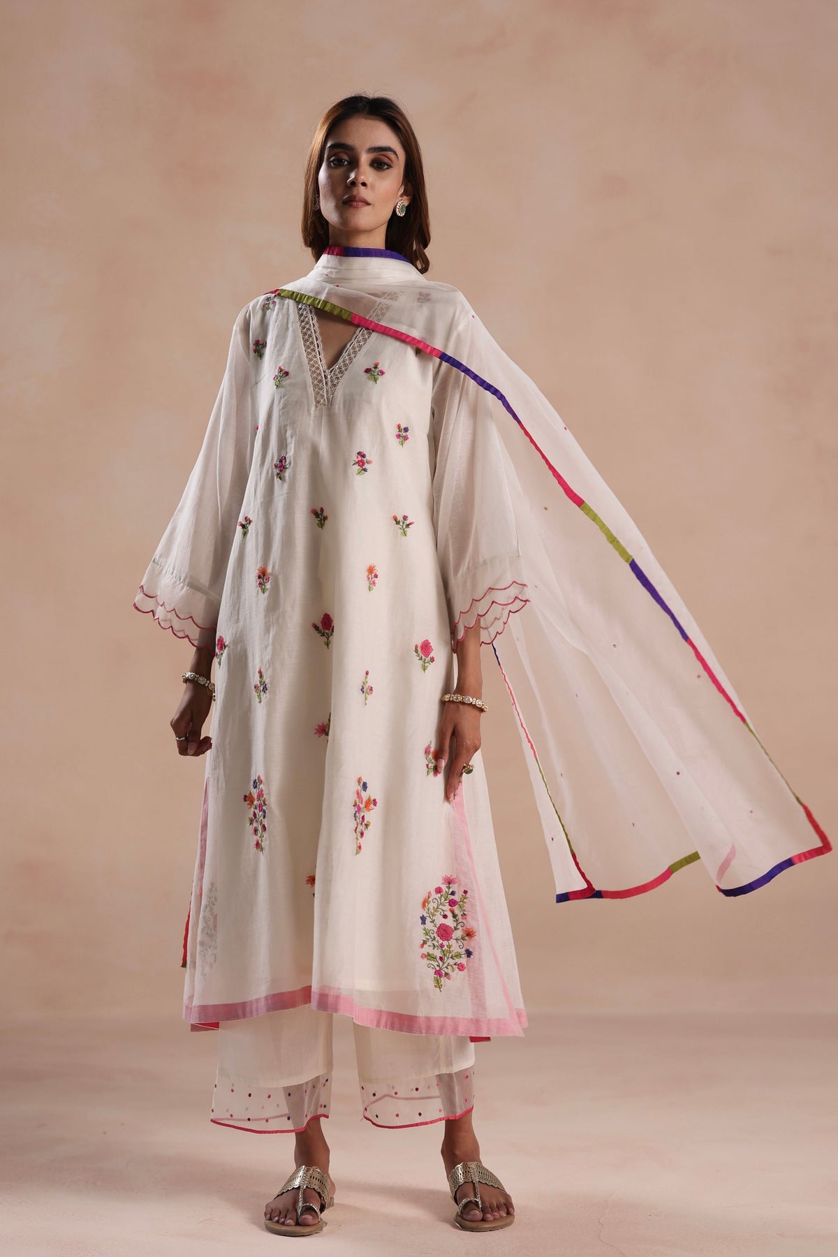Zeya Ivory Kurta Set