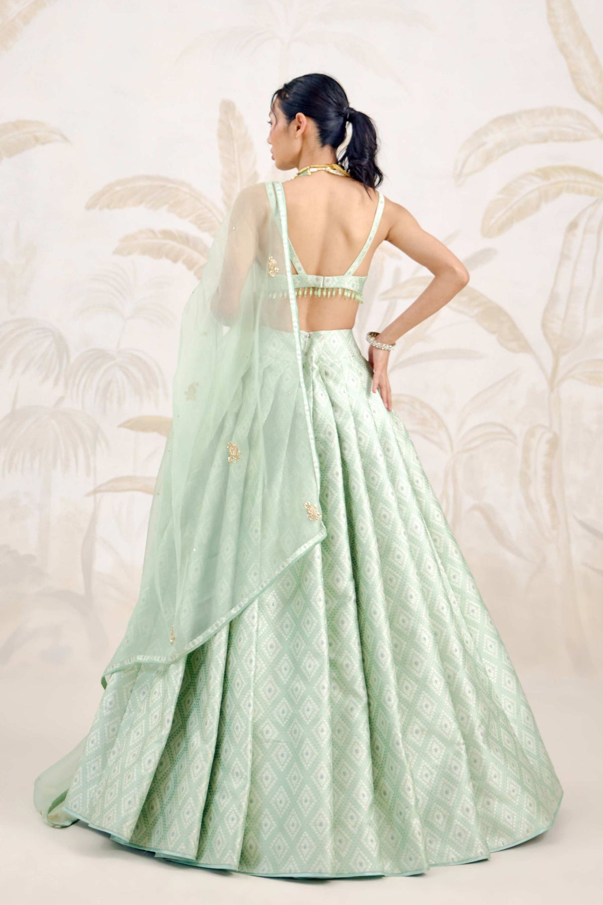 Secrest Green Lehenga Set