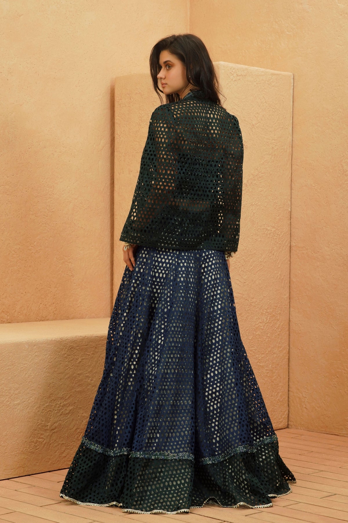Samaha Cutwork Lehenga Set