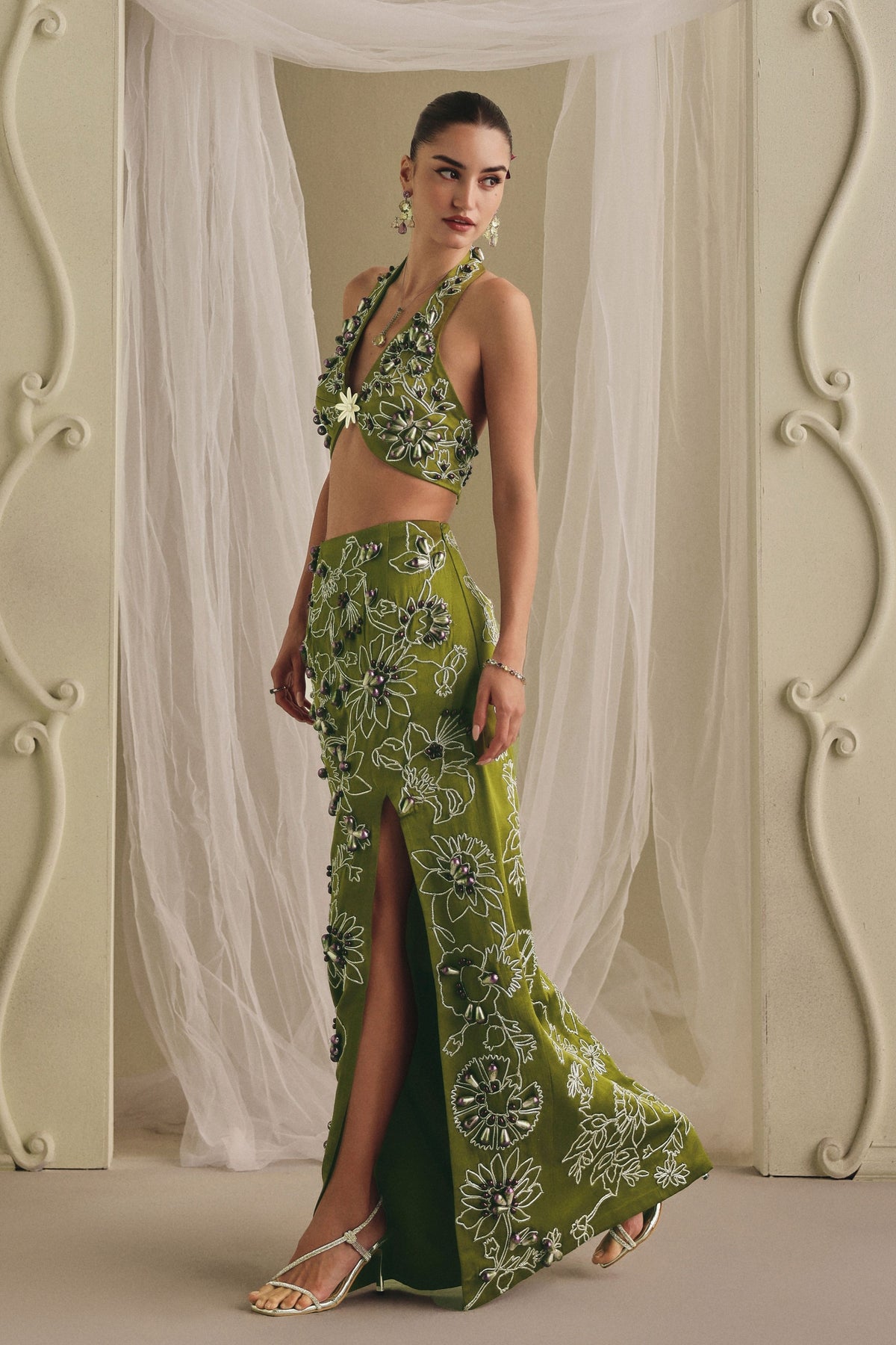 Gaji Silk Lehenga Set