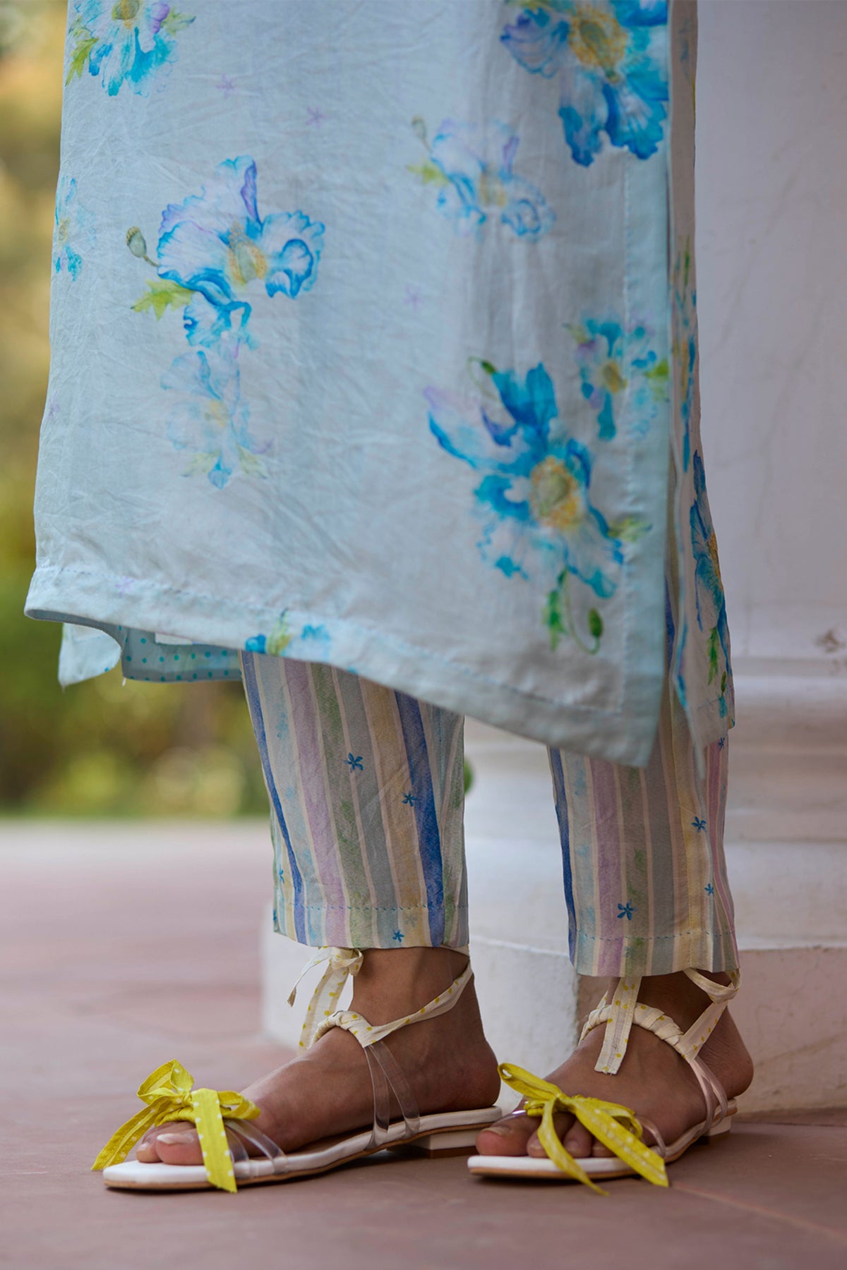 Dawn Poppy Blue Kurta Set