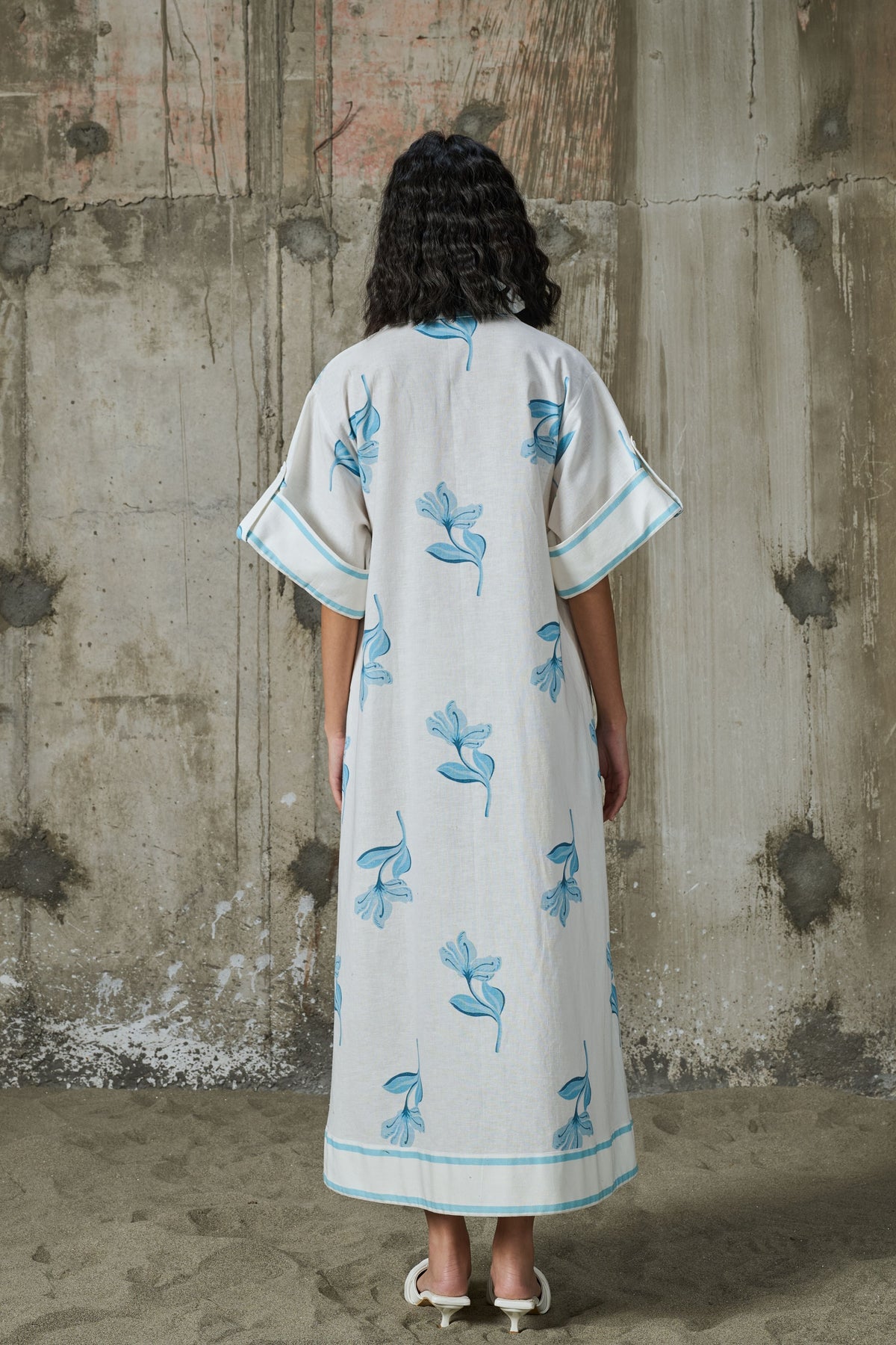 Moonlit Bloom Asymmetrical Dress
