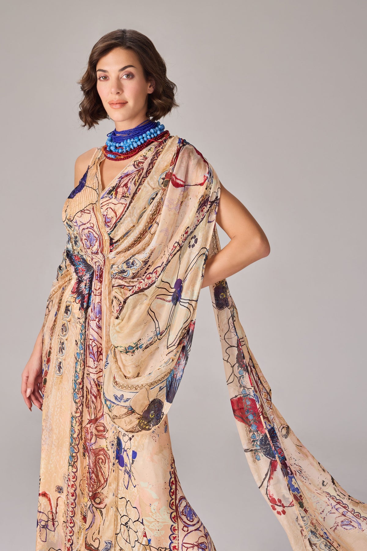 Vintage Block Sadie Dress With Inner