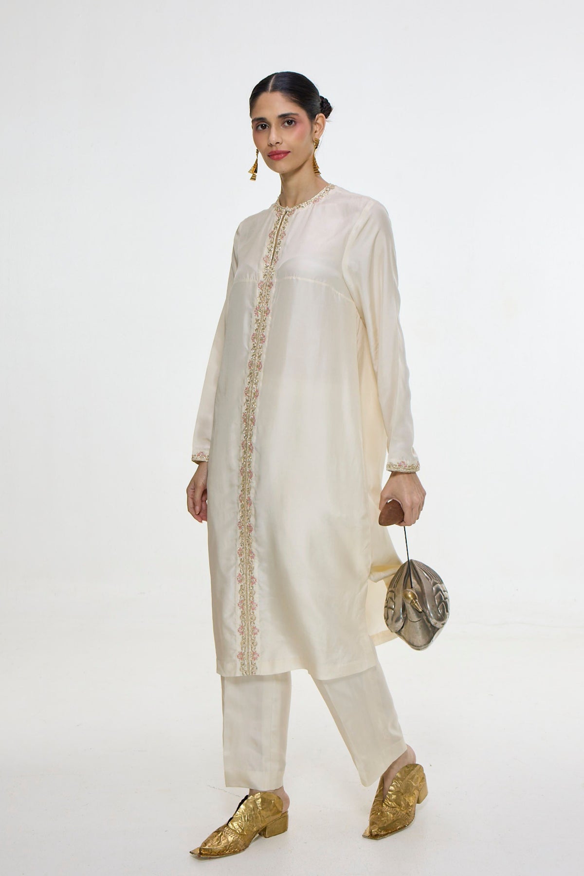 White Kurta Set