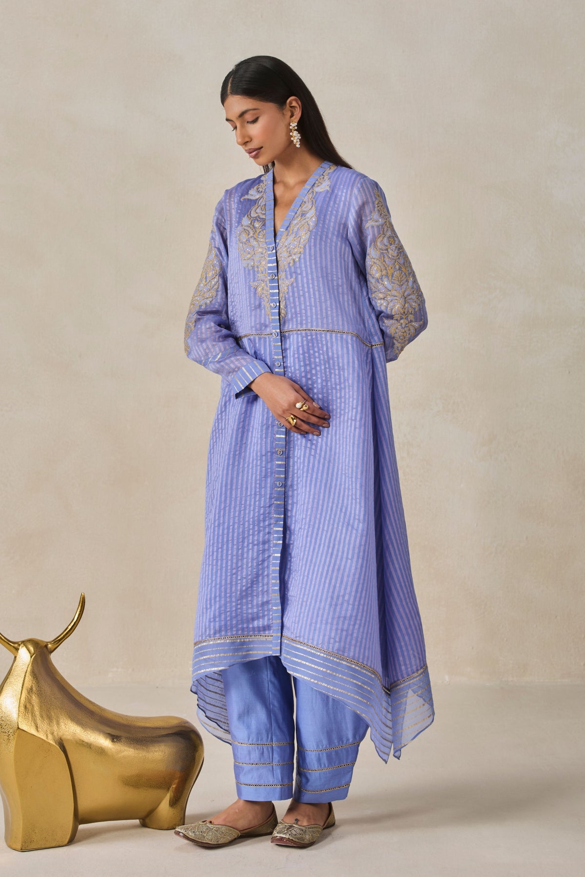 Chanderi Salwar Suit Set