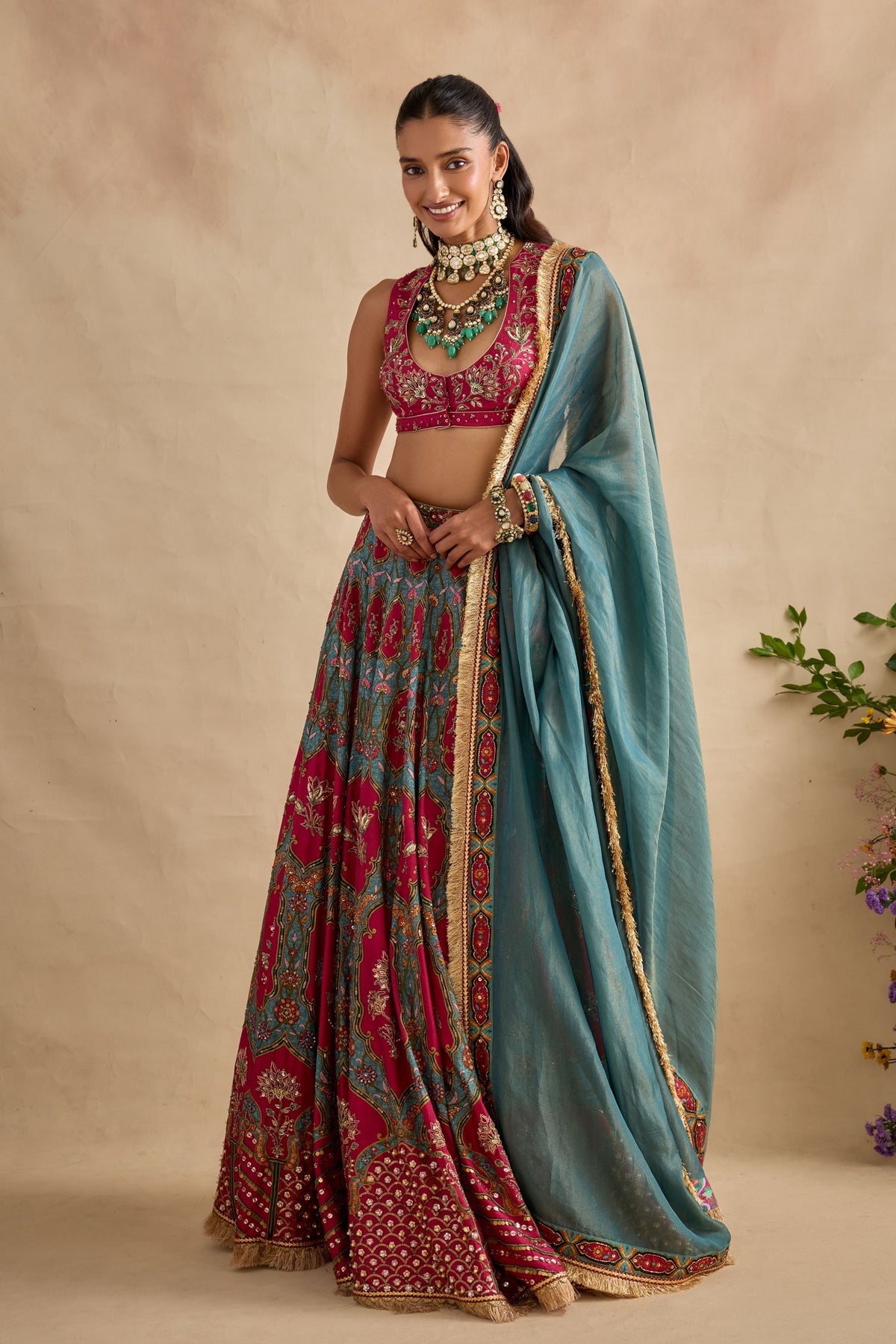 Shazia Green Lehenga Set