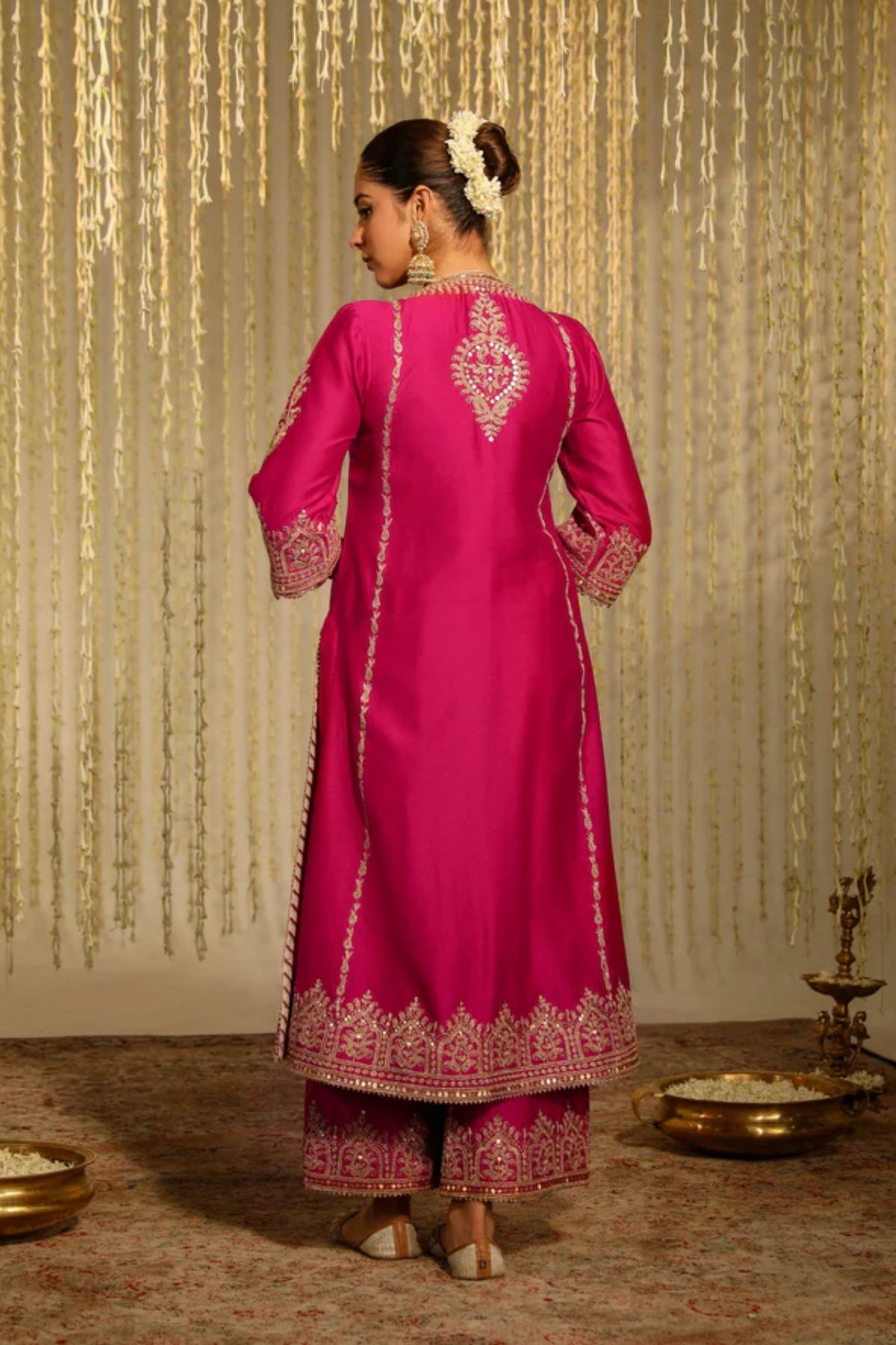 Mahika Hotpink Palazzo Set