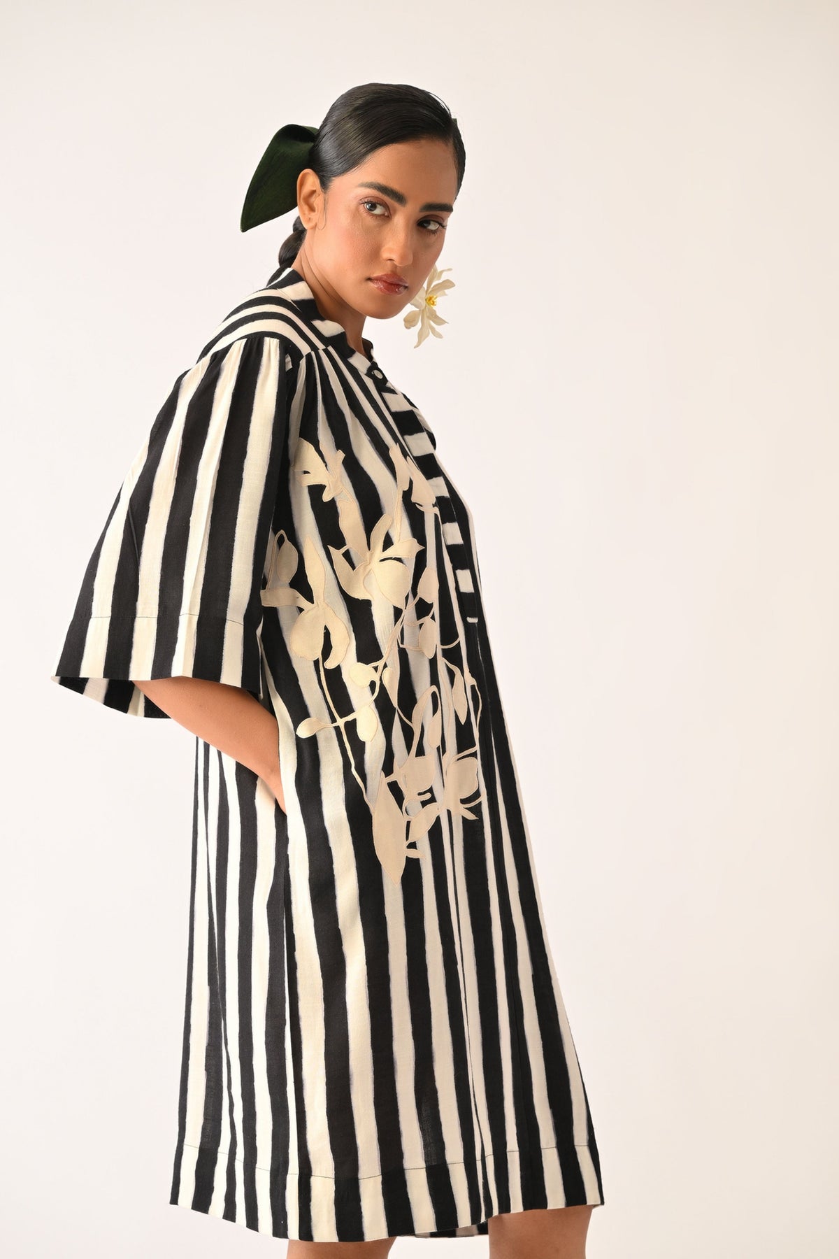 Revolt B&W Beach Applique Dress