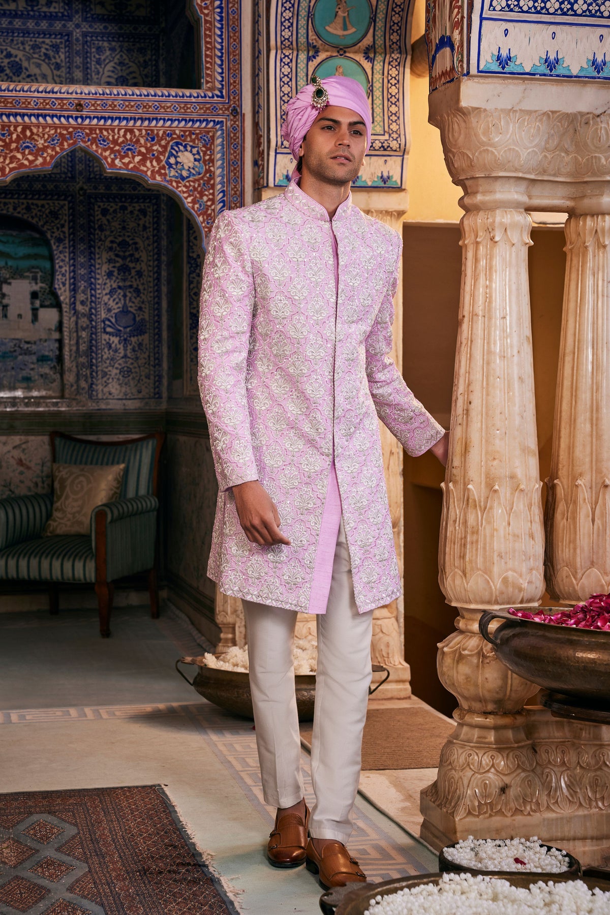Lilac Atharva Sherwani Set