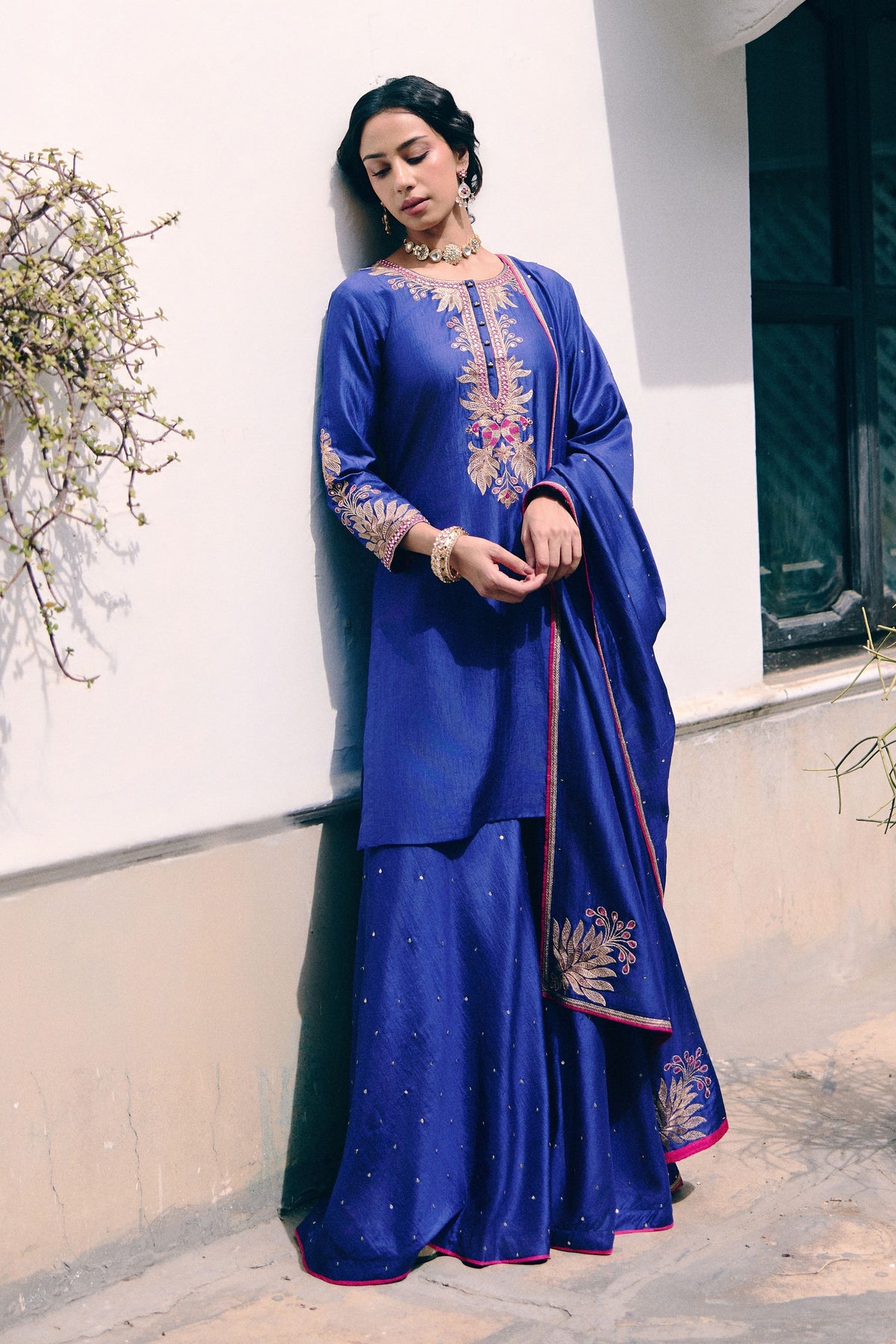 Neel Mor Sharara Set