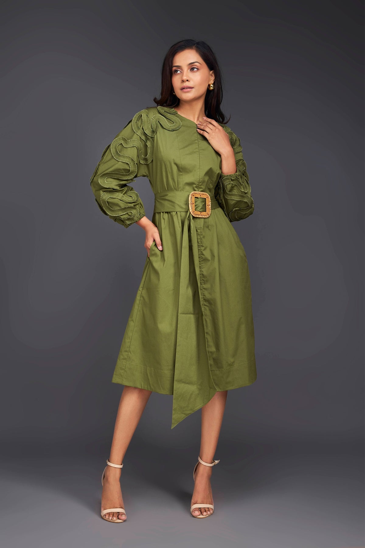 Green Frill Dress