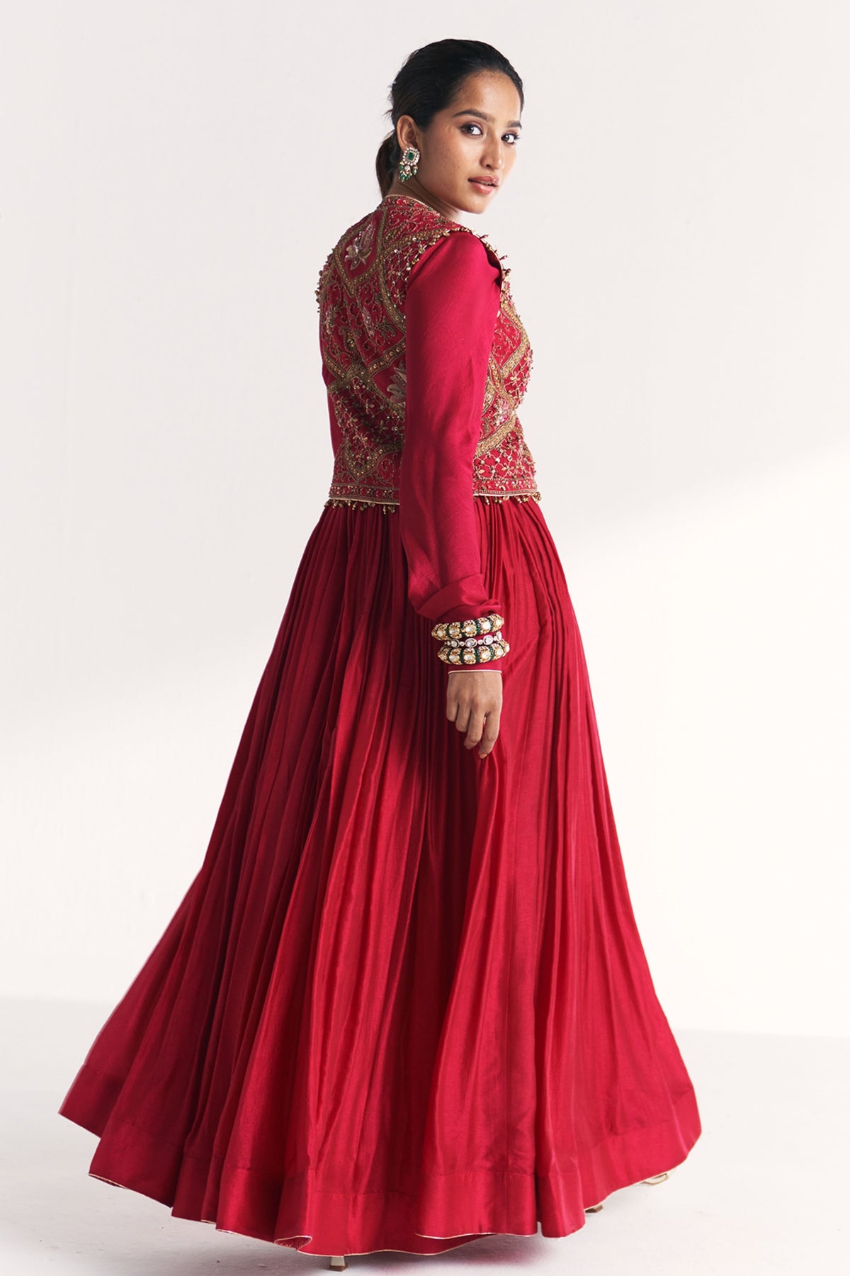 Pakhi Magenta Pink Anarkali