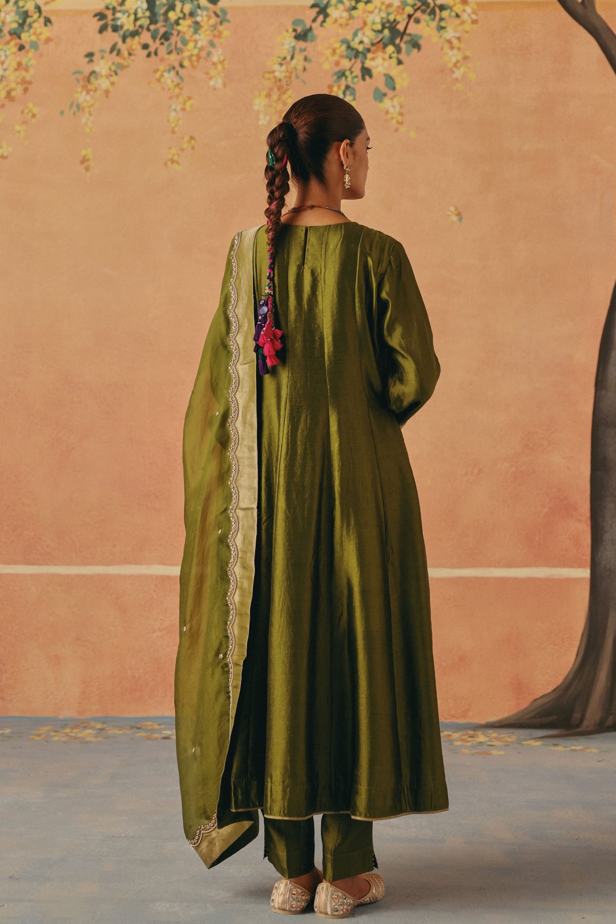 Bagh Mehndi Anarkali Set