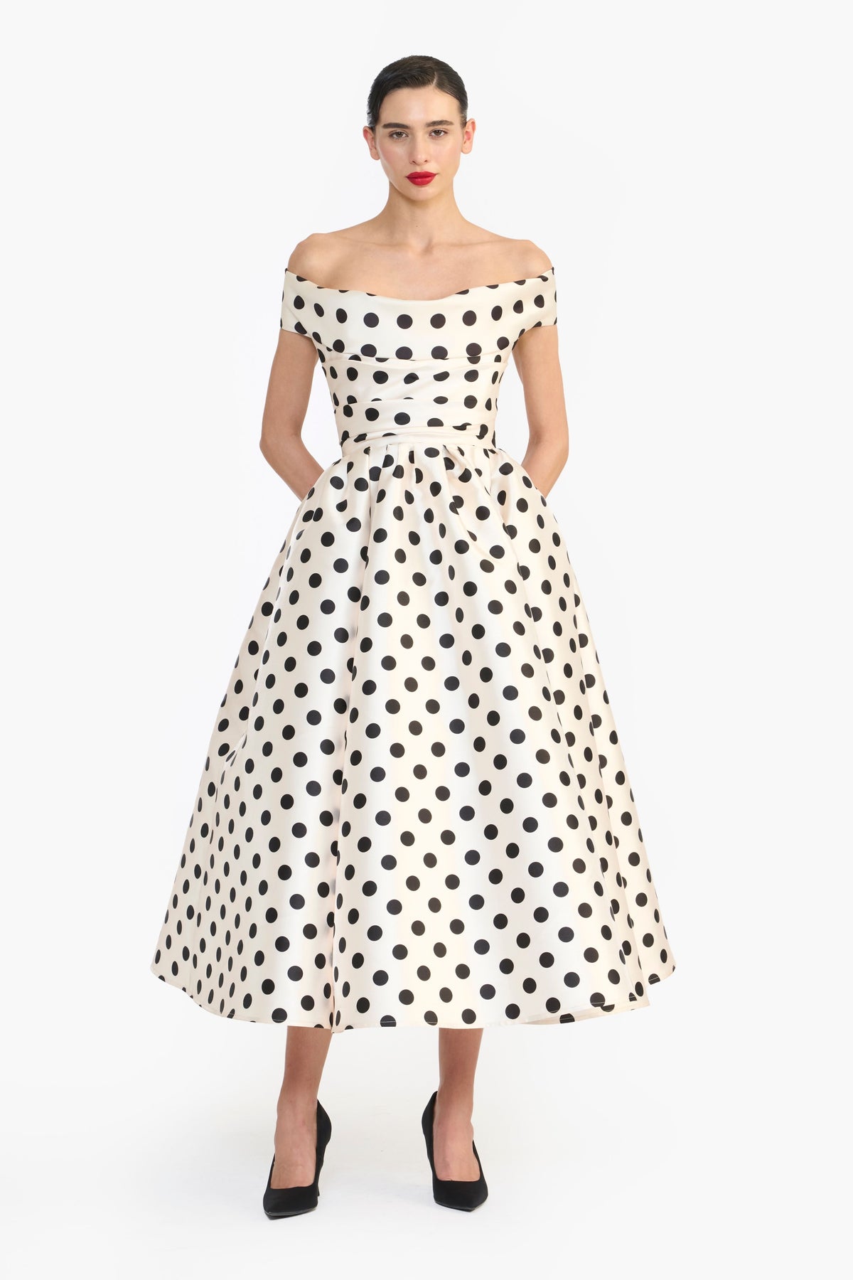 Off Shoulder Midi Dress