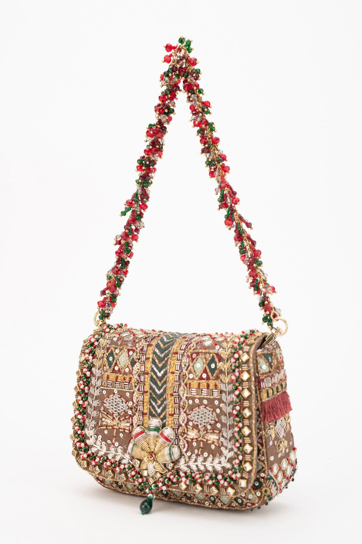 Noor Mini Clutch – Vintage Gold