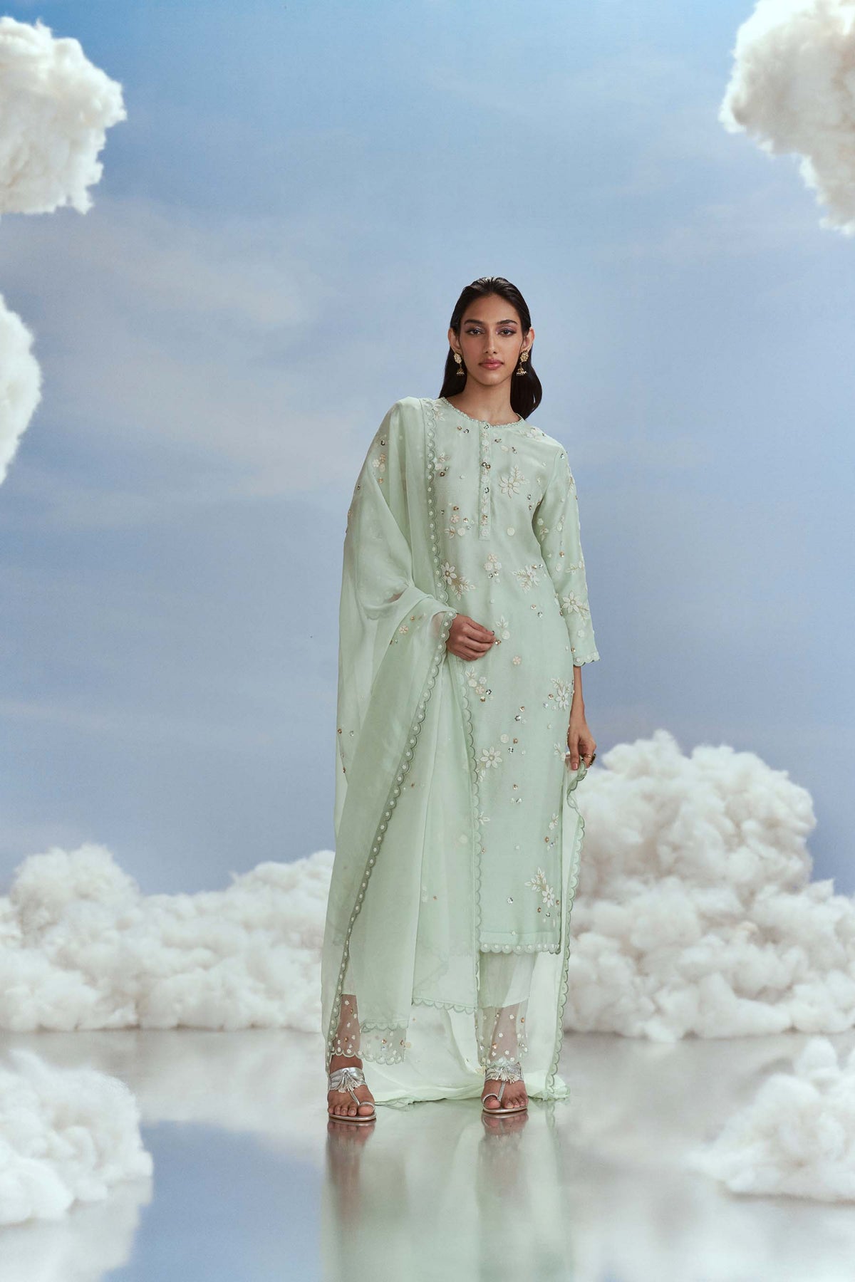 Mint Babylon Straight Cut Kurta Set