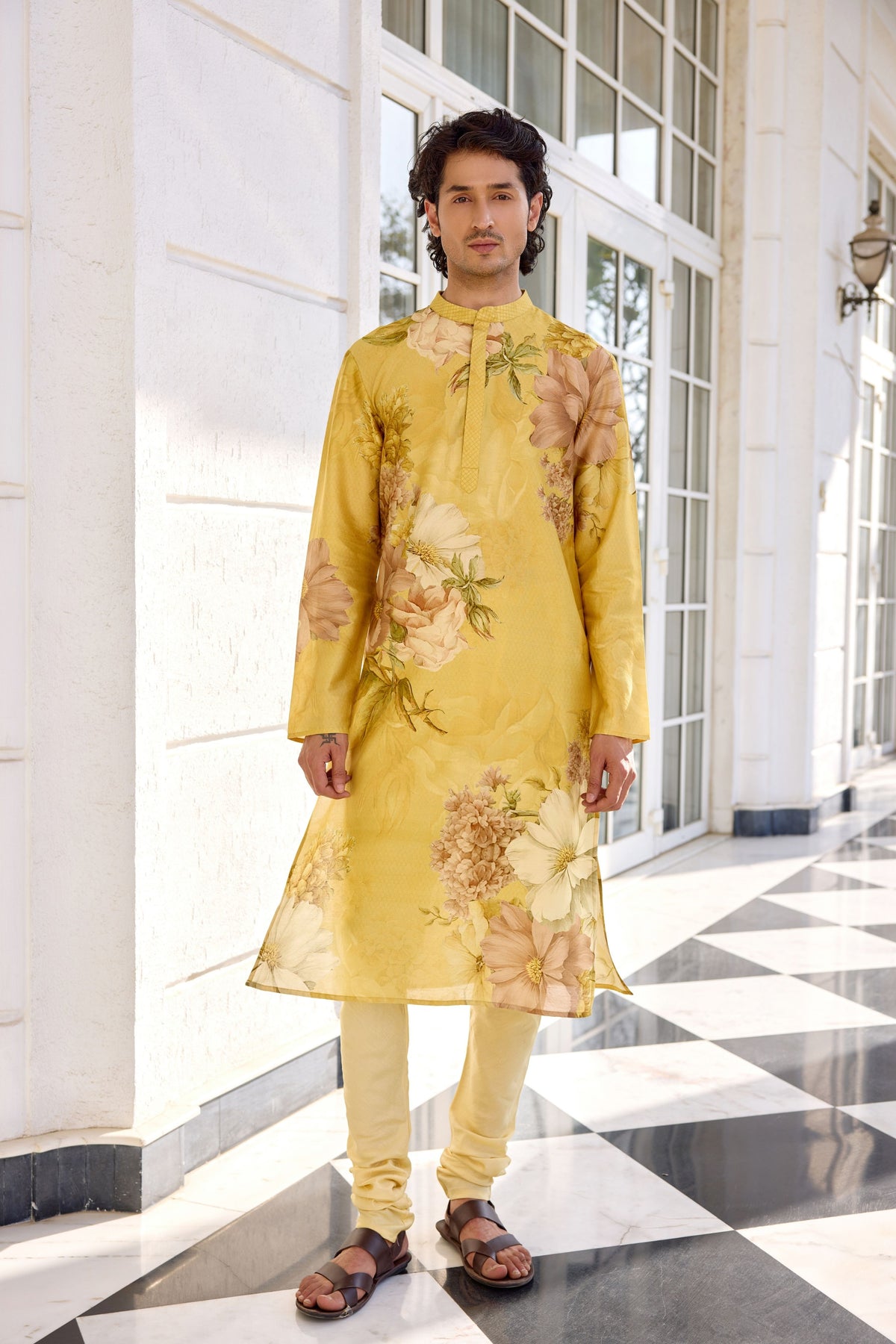 Ilyaz Floral Kurta Set