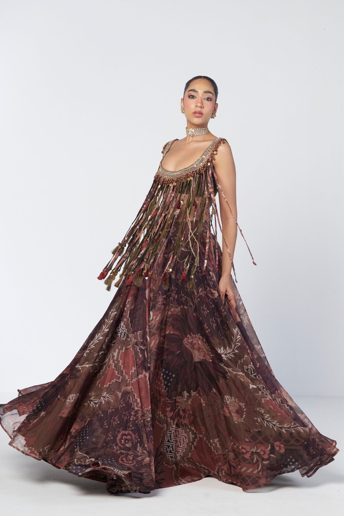 Mocha Charm Lehenga Set