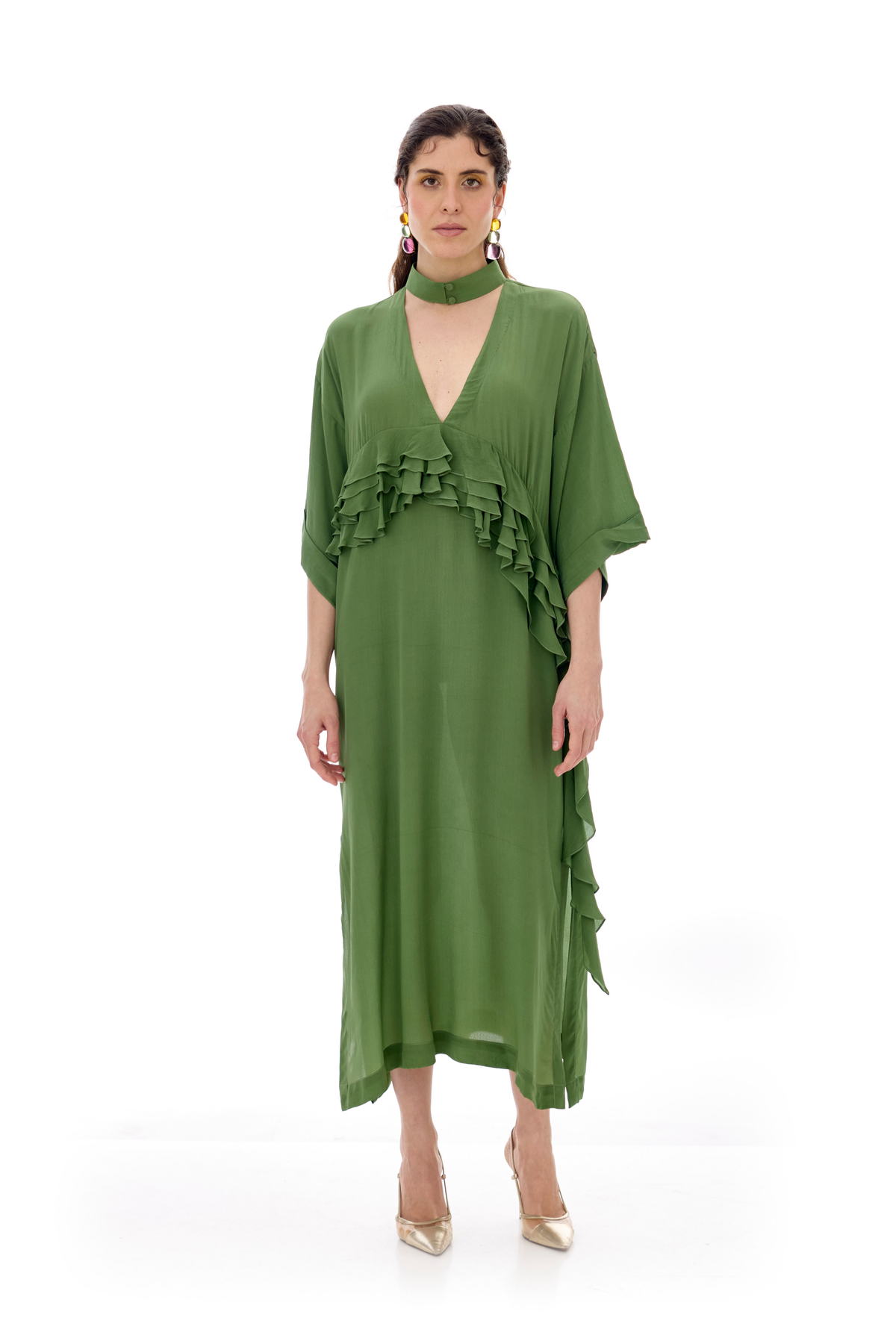 Nadia Green Boxy Dress