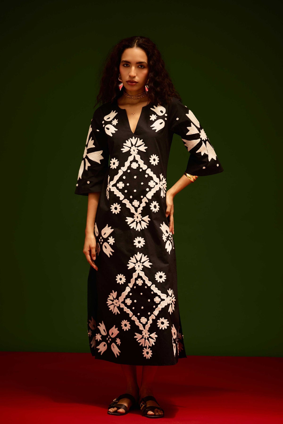 Black Sitara Maxi Dress