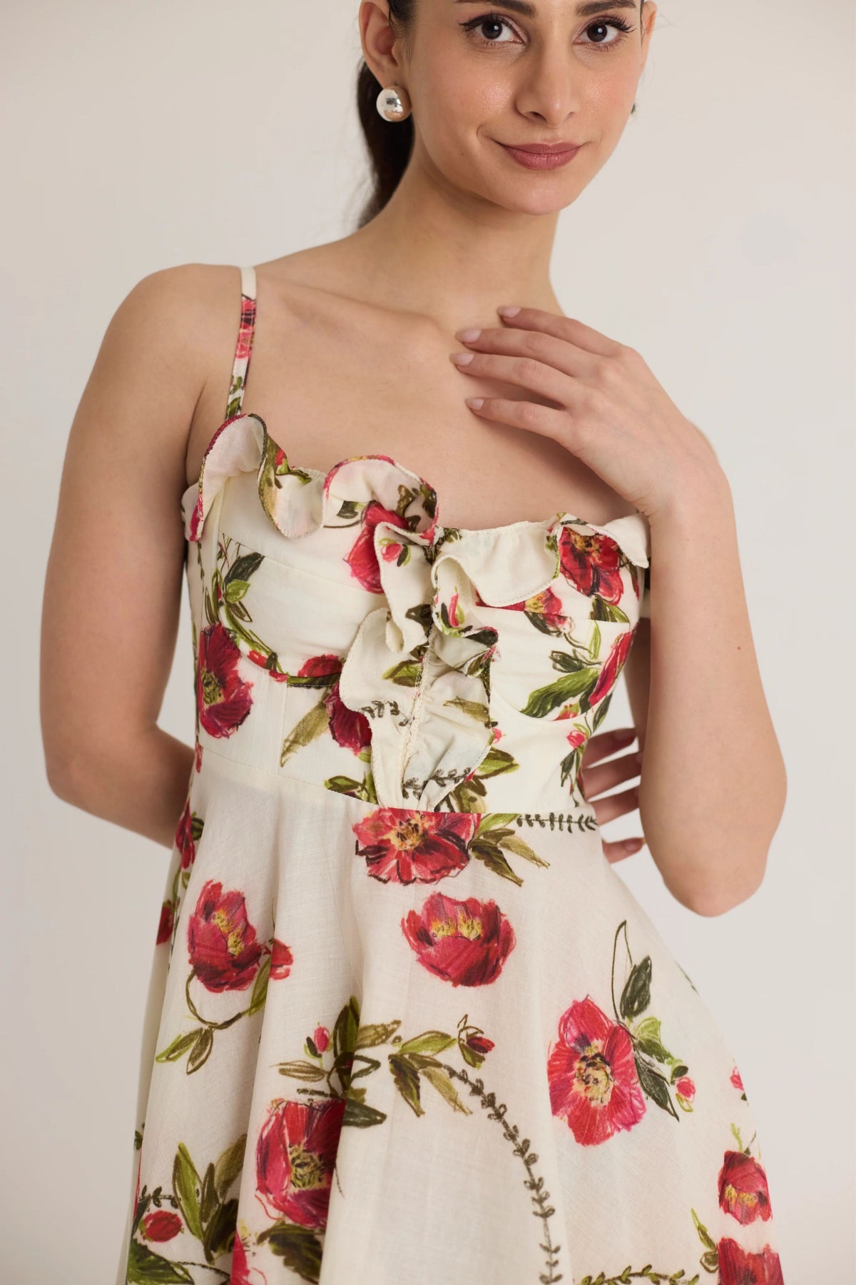 Rosita Cotton Frill Dress