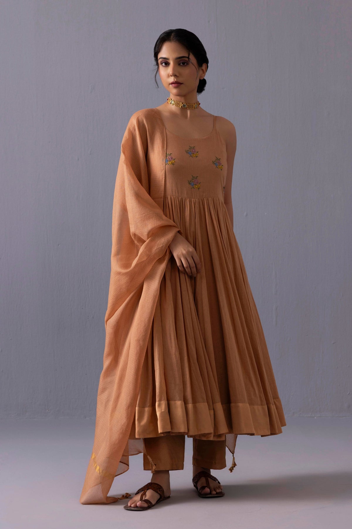 Mira Orange Kurta Set