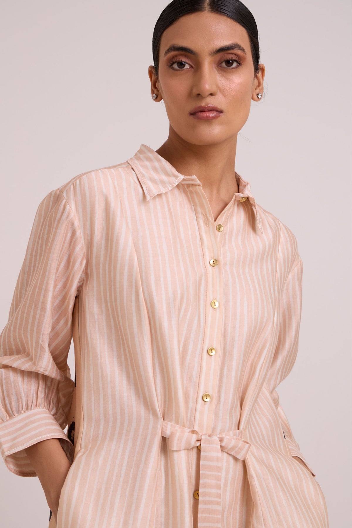 Philo Almond Shirt Dress