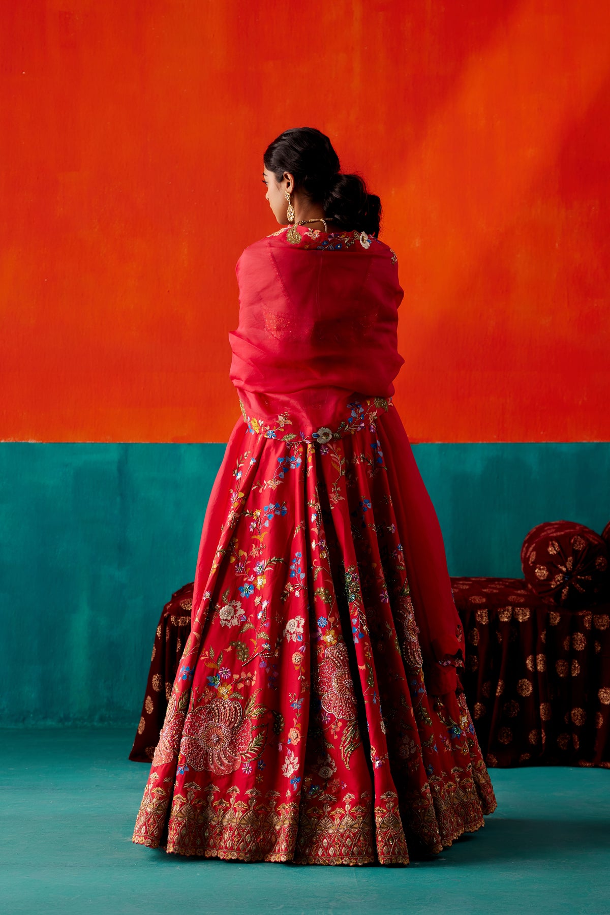 Red Lehenga Set