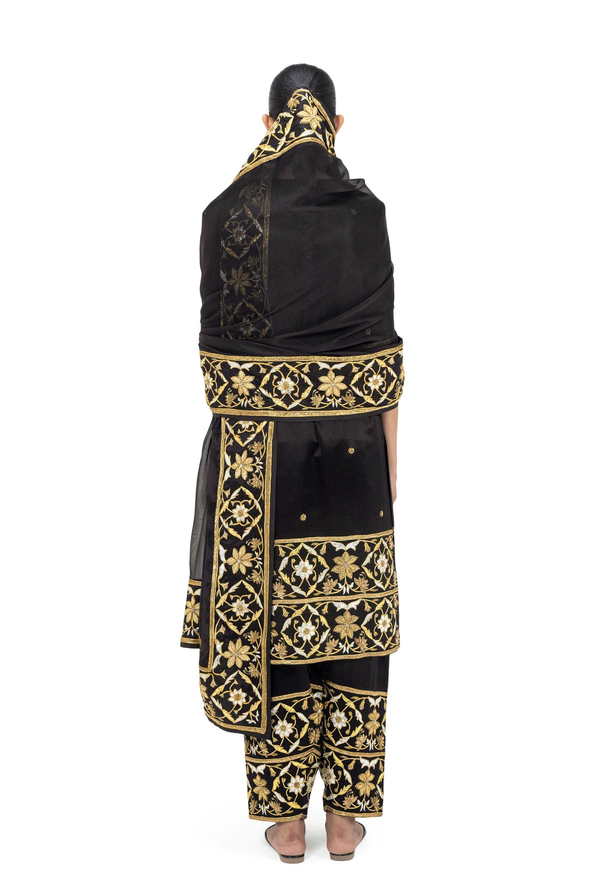 Bagseu Black Dupatta