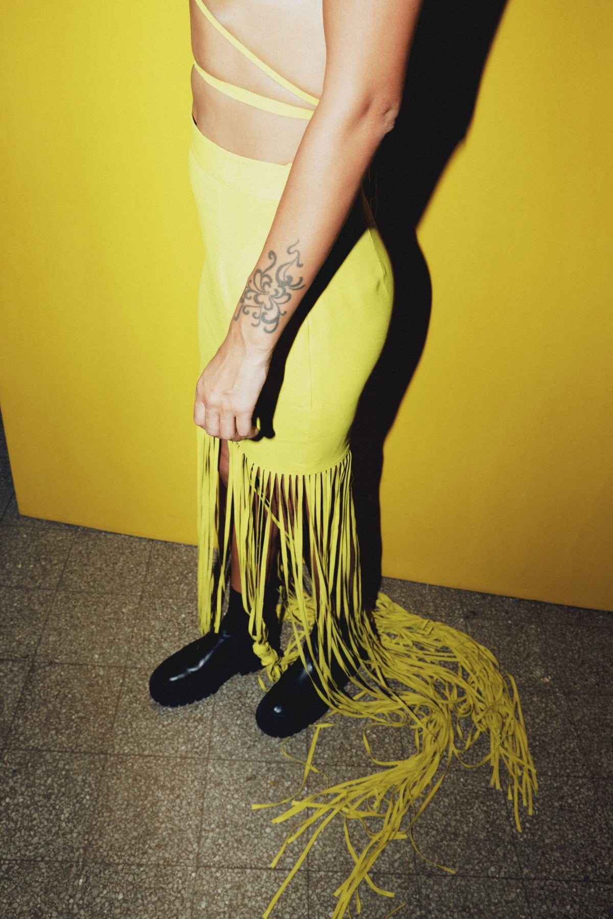 Lexus Bustier &amp; Fringe Skirt