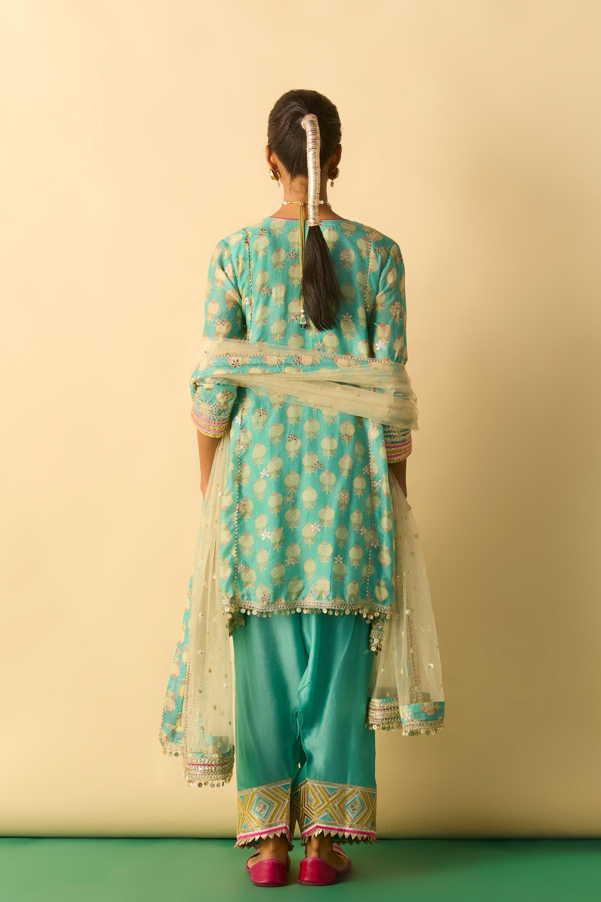 Aqua Anvi Farshi Set