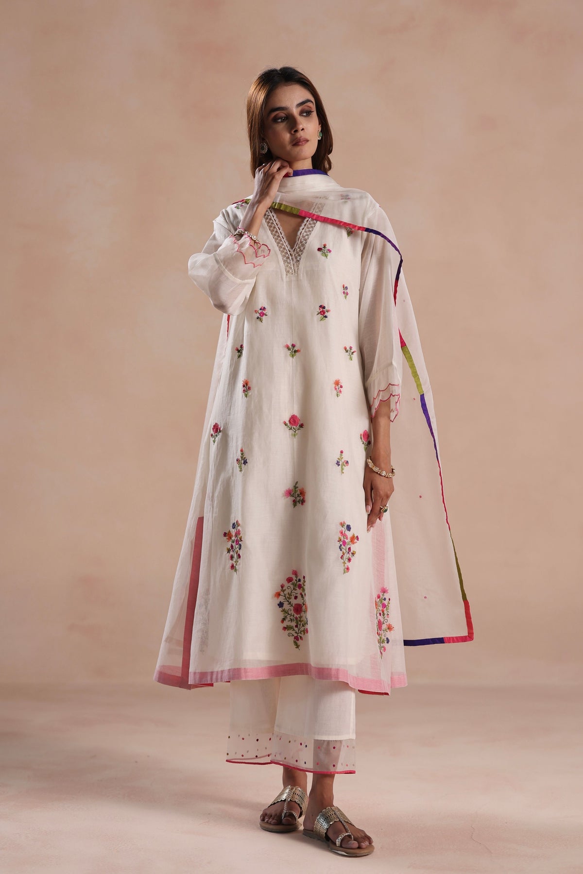 Zeya Ivory Kurta Set