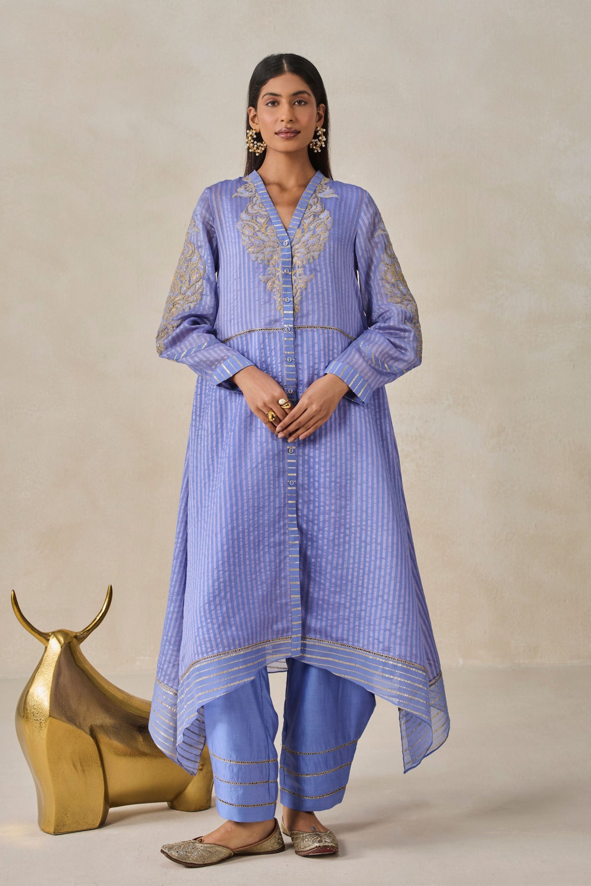 Chanderi Salwar Suit Set