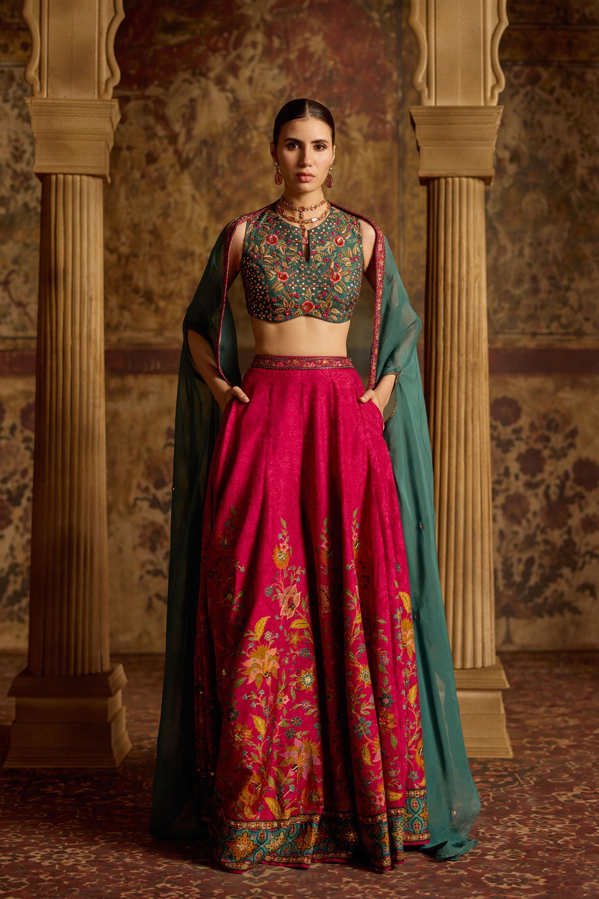 Amyha Pink Sharara Set