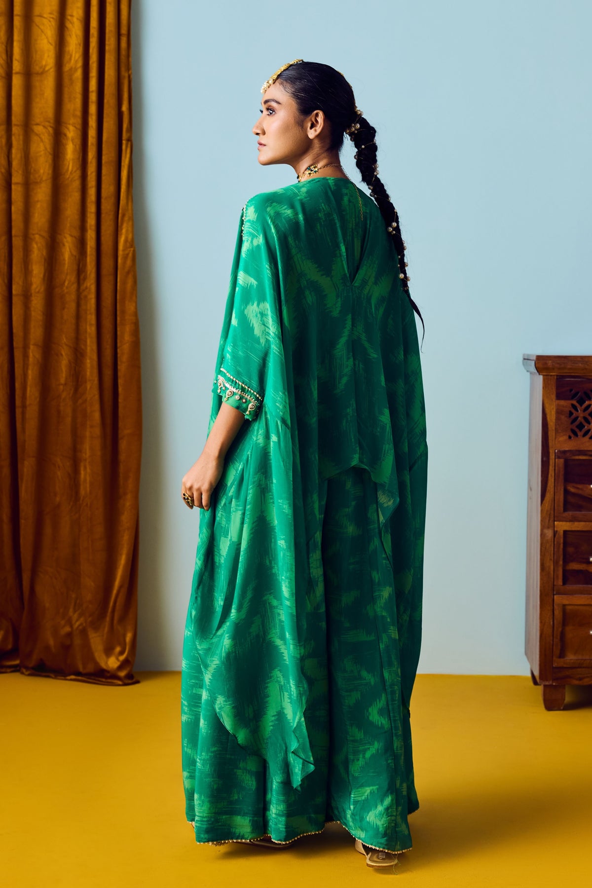 Maia Coral Green Tunic Set